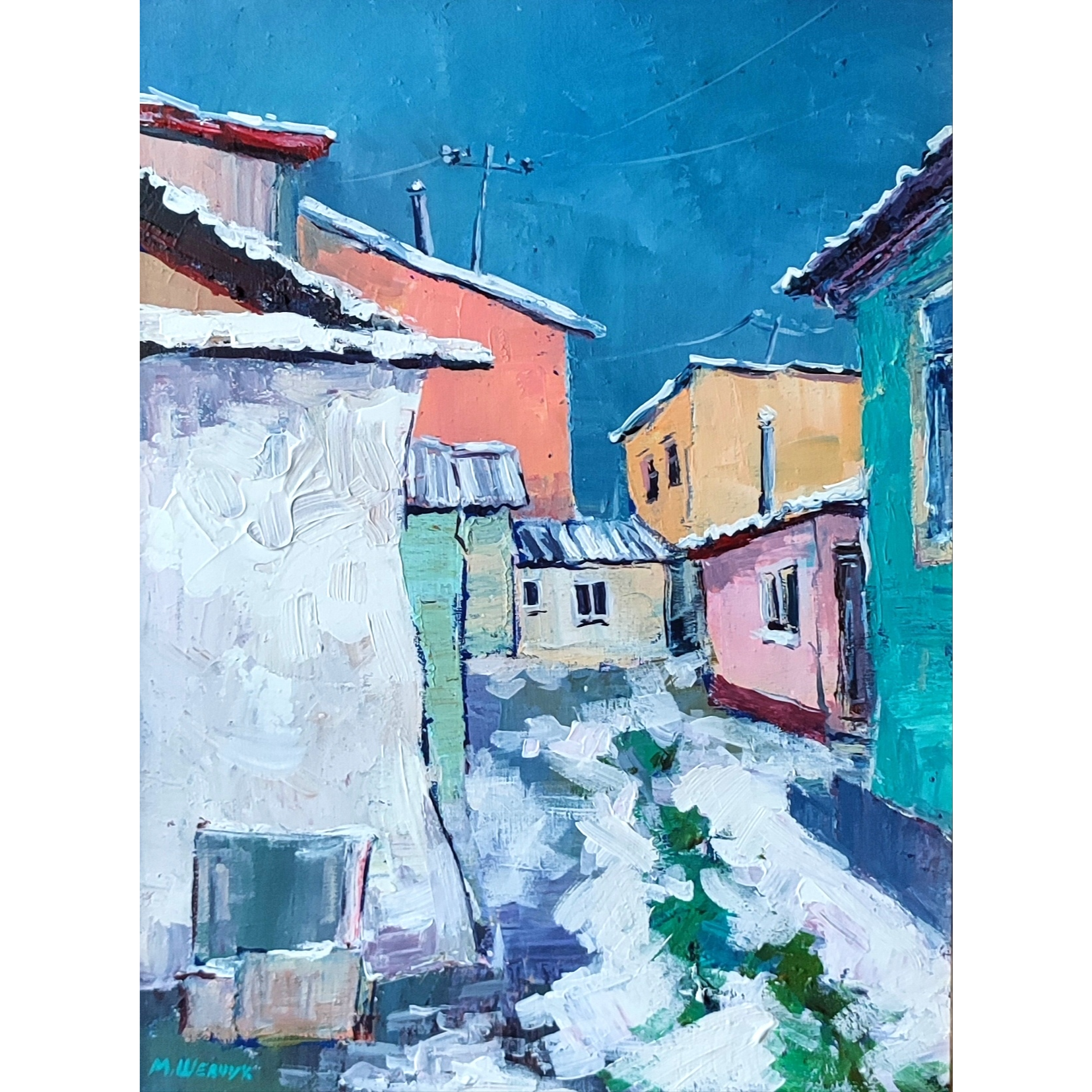 Крымская зима, 40х30, х., акр., 2022