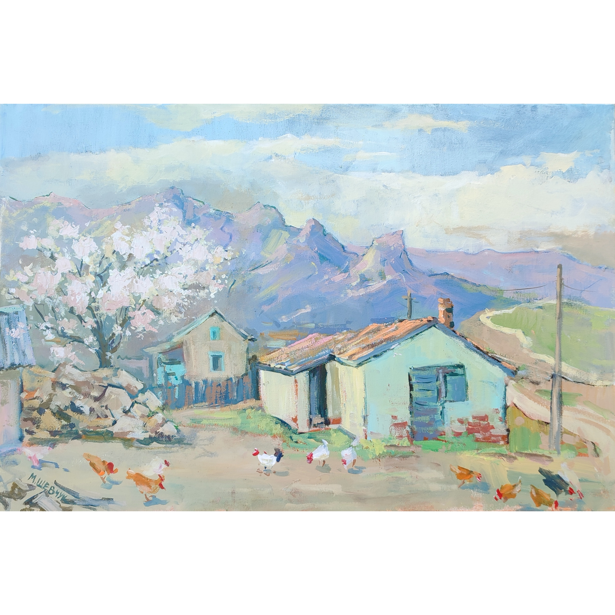 Мартовский день, 40х60, х., акр., 2023