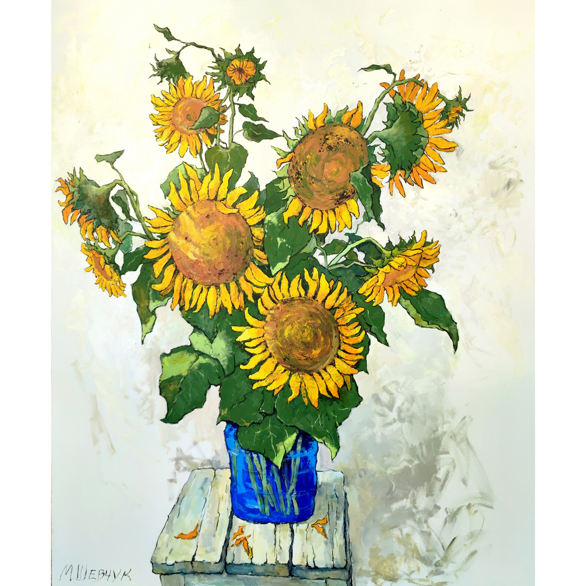Подсолнухи, 170х140, х., акр., 2023