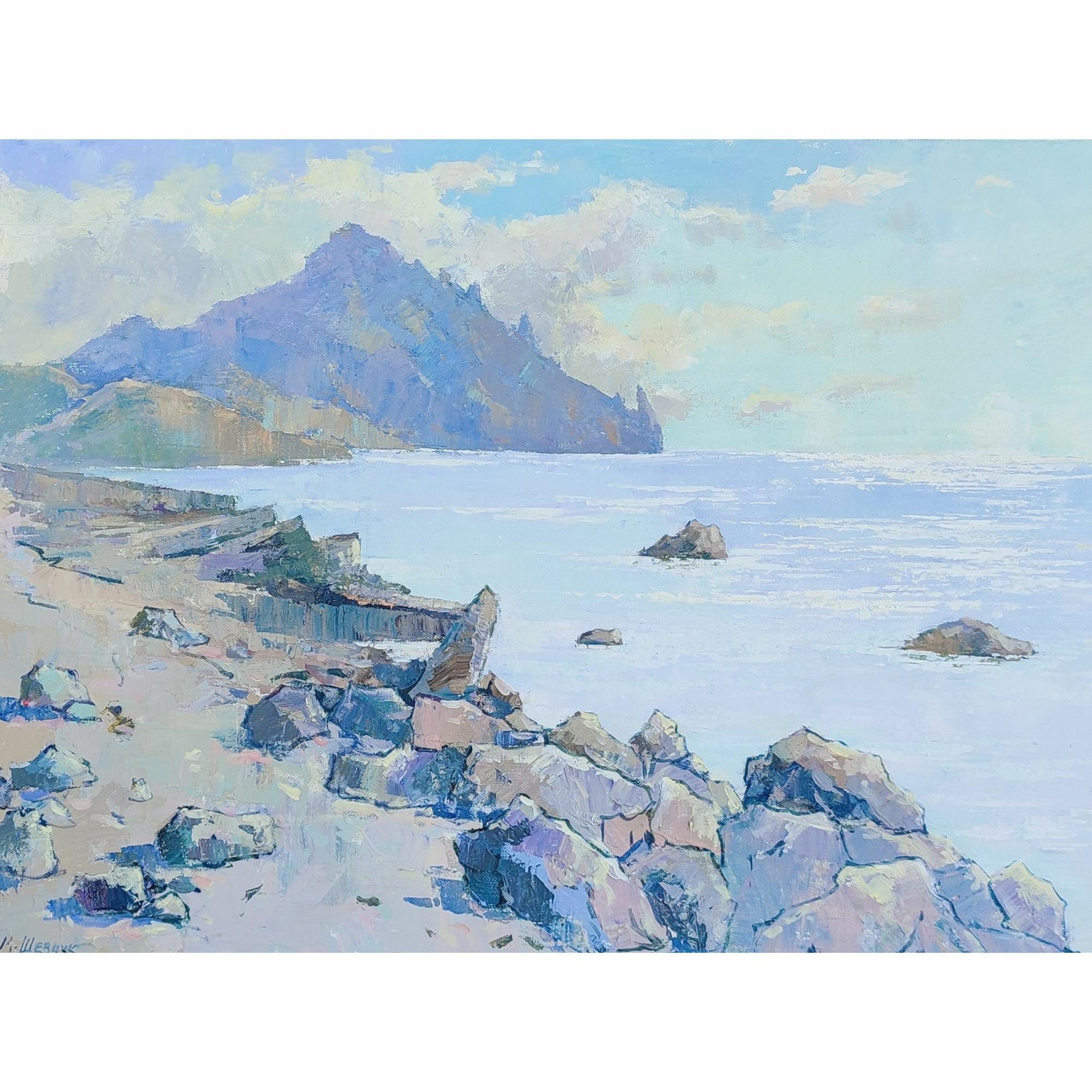 Кара-Даг ранним утром 60х80, х.олст, акрил., 2023