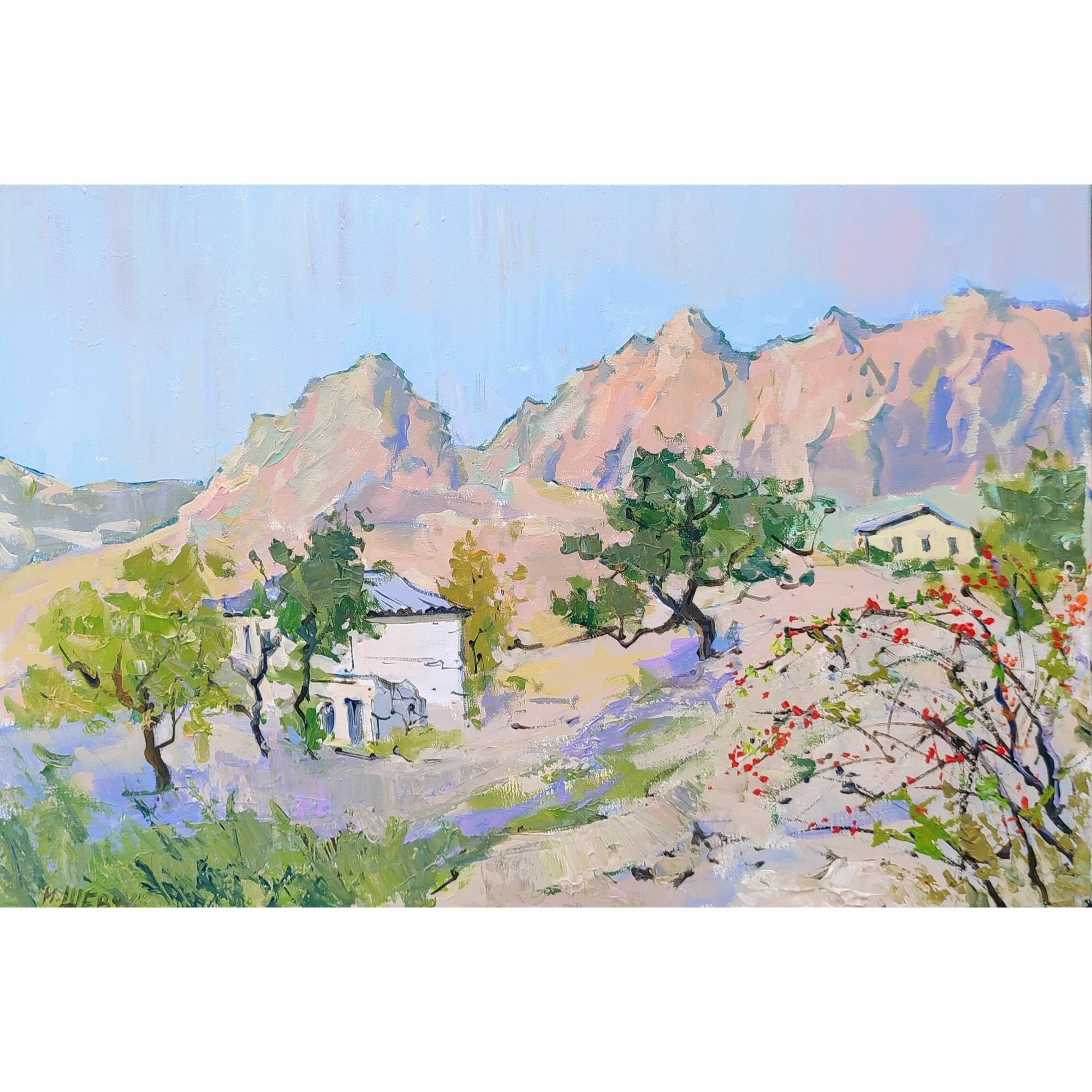 Октябрь в Зеленогорье 40х60, холст, акрил, 2023