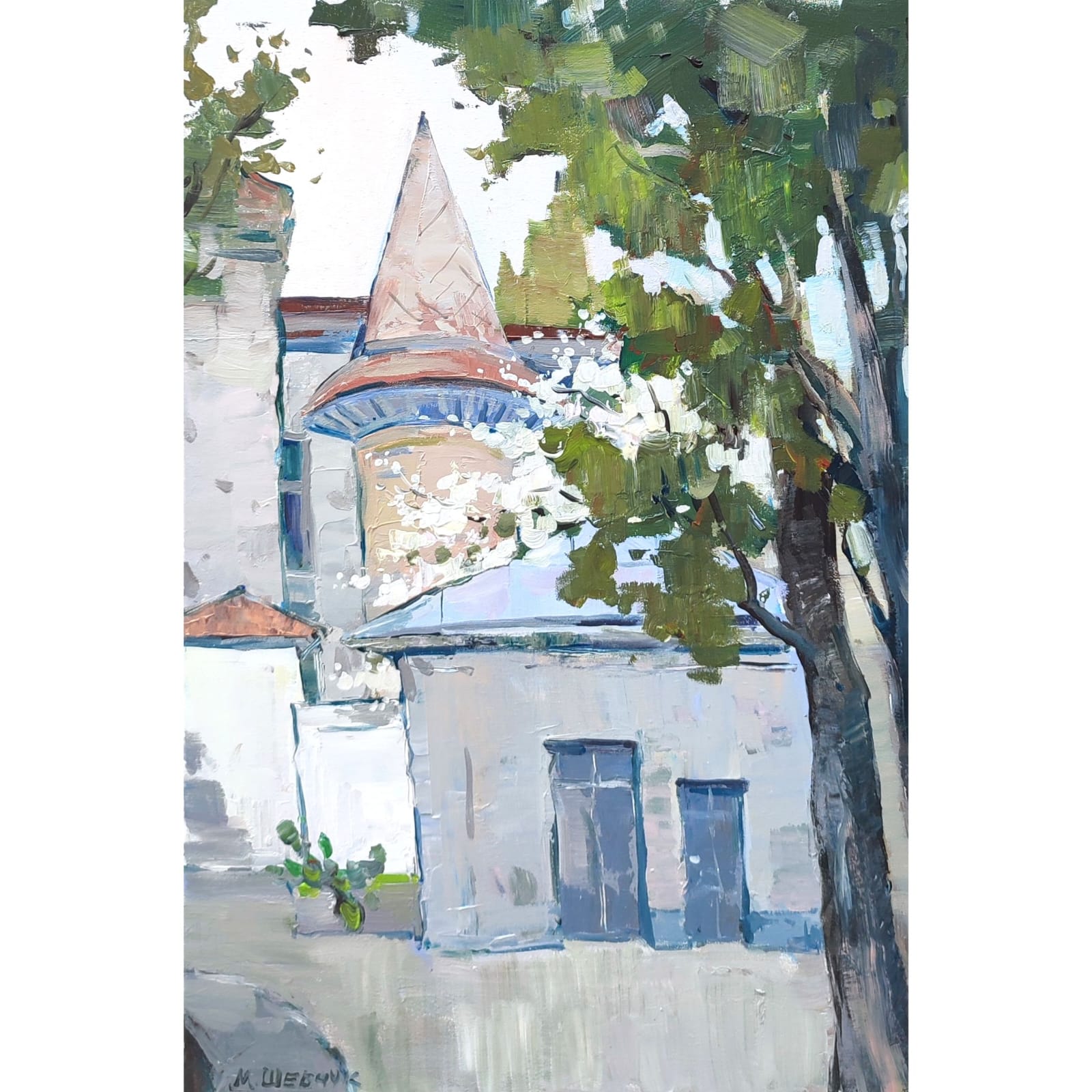 Пришла весна в Алупку 60х40, холст, акрил, 2024