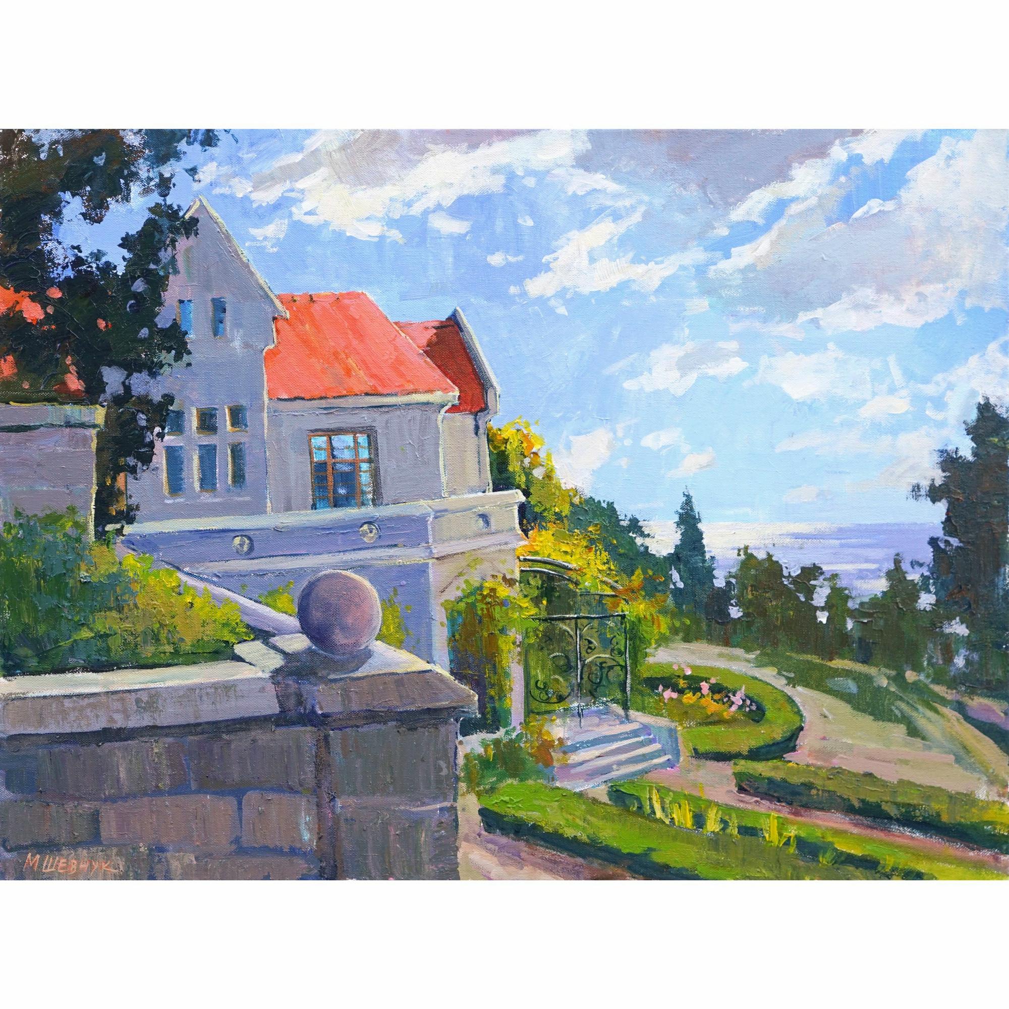 Солнечный день в имении Харакс, 2024, холст, акрил, 60х80