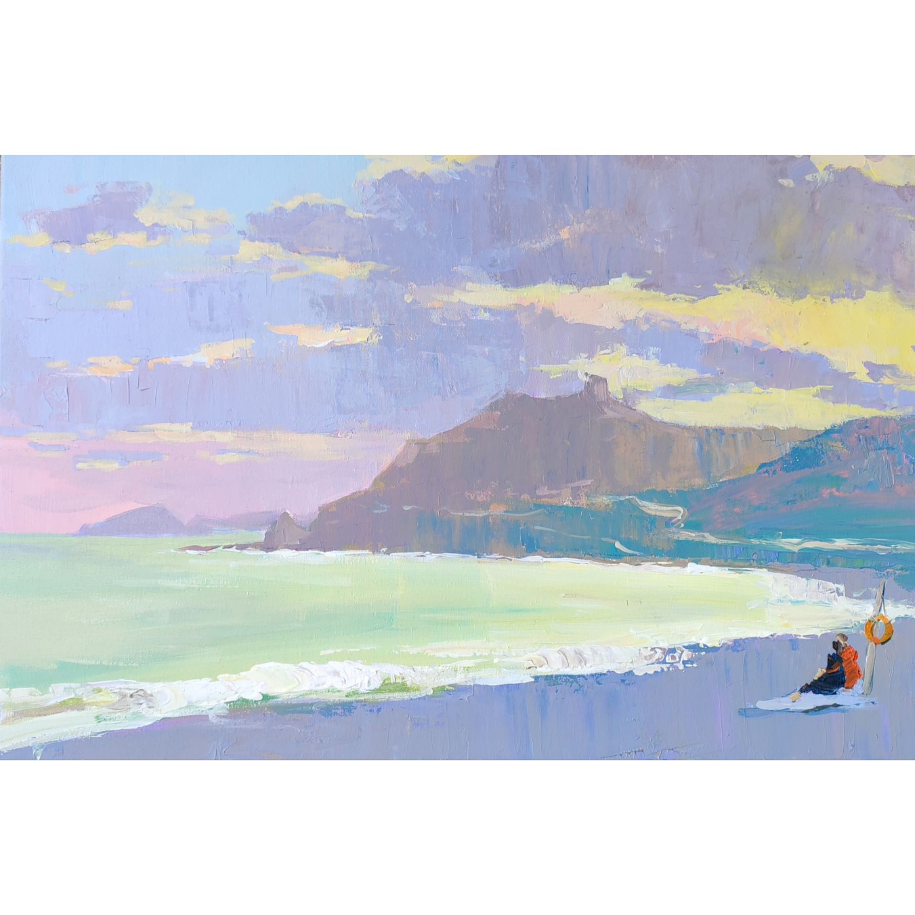 О любви 40х60, холст, акрил, 2024