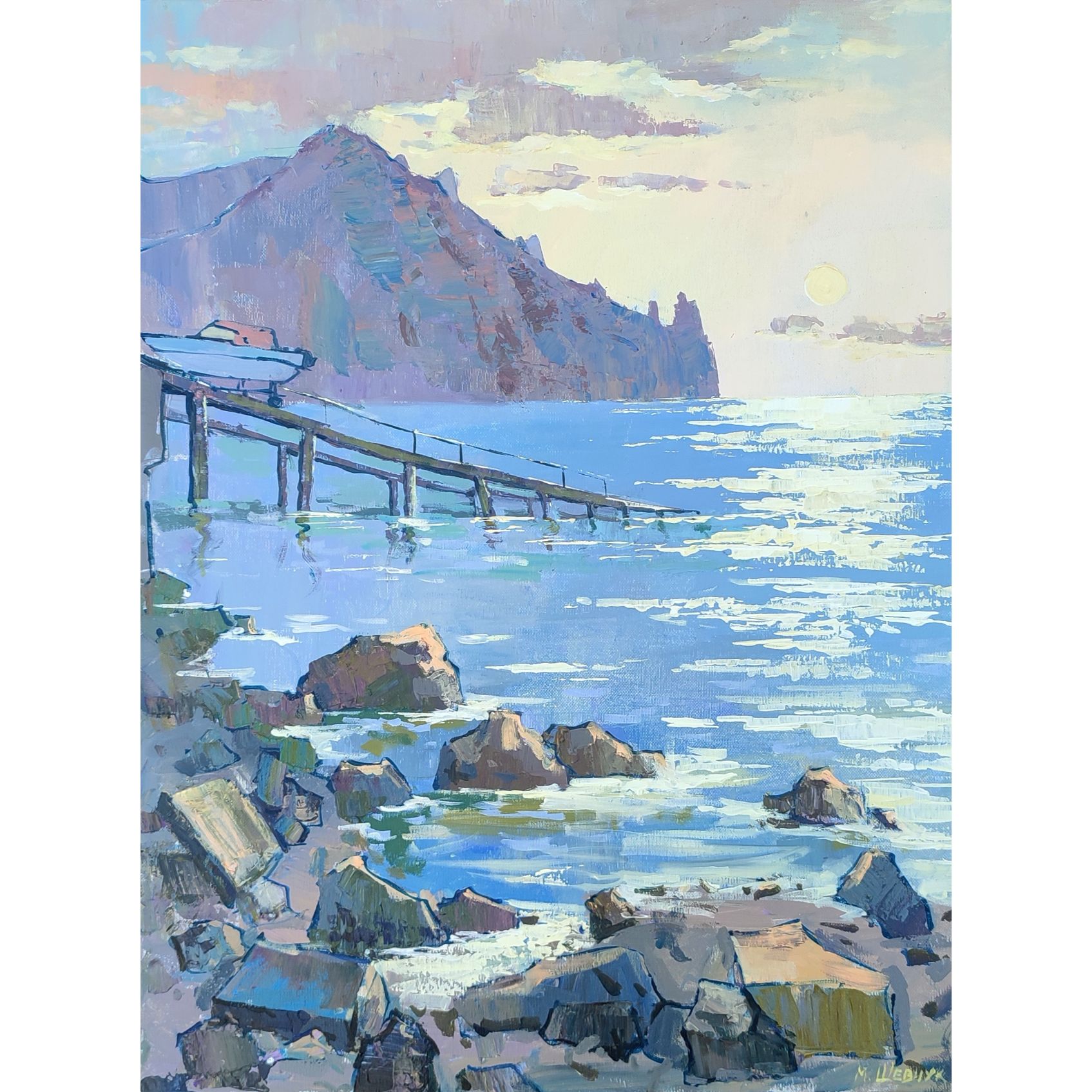 Свет нового дня 80х60, холст, акрил, 2024