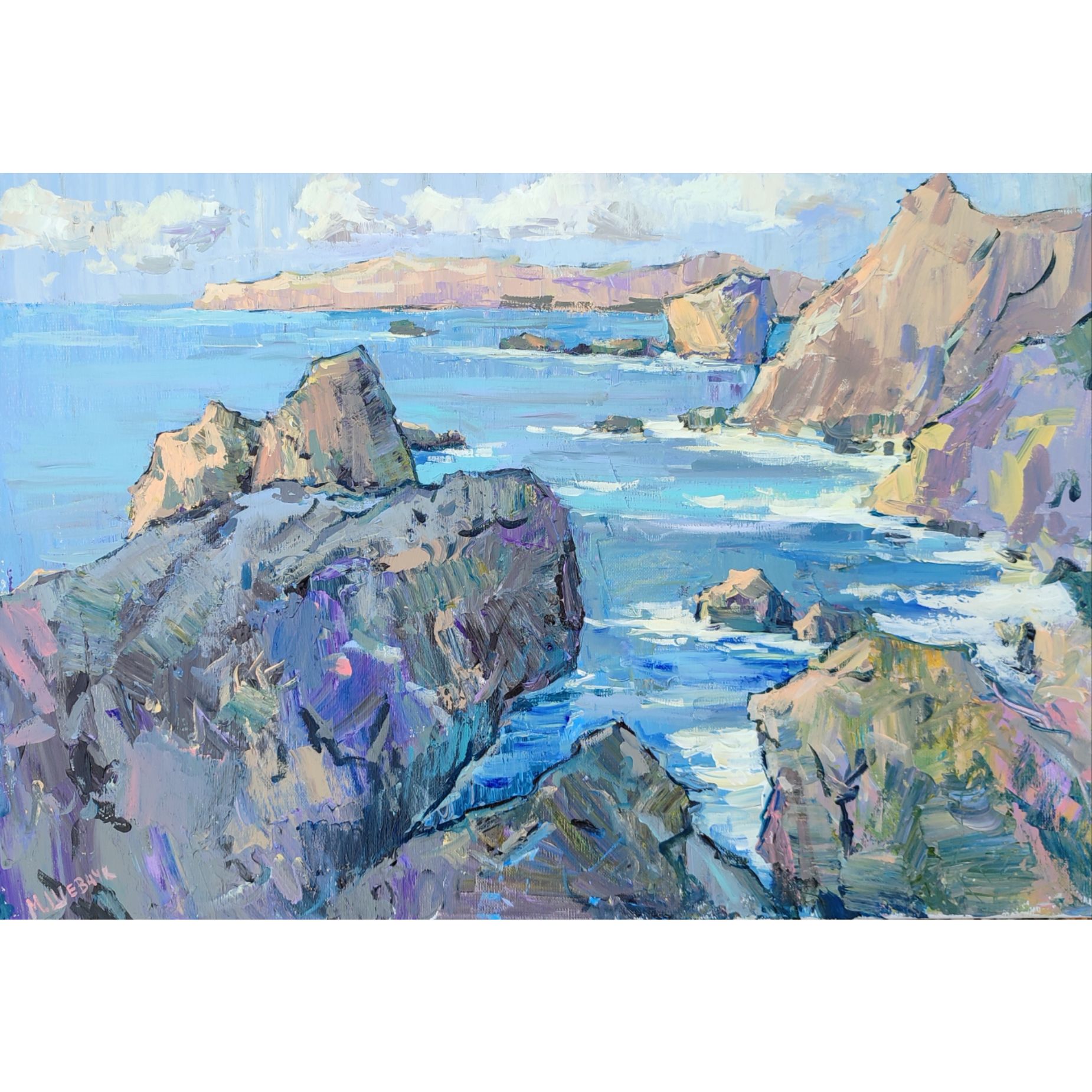 Россыпь камней, 55х80, холст, акрил