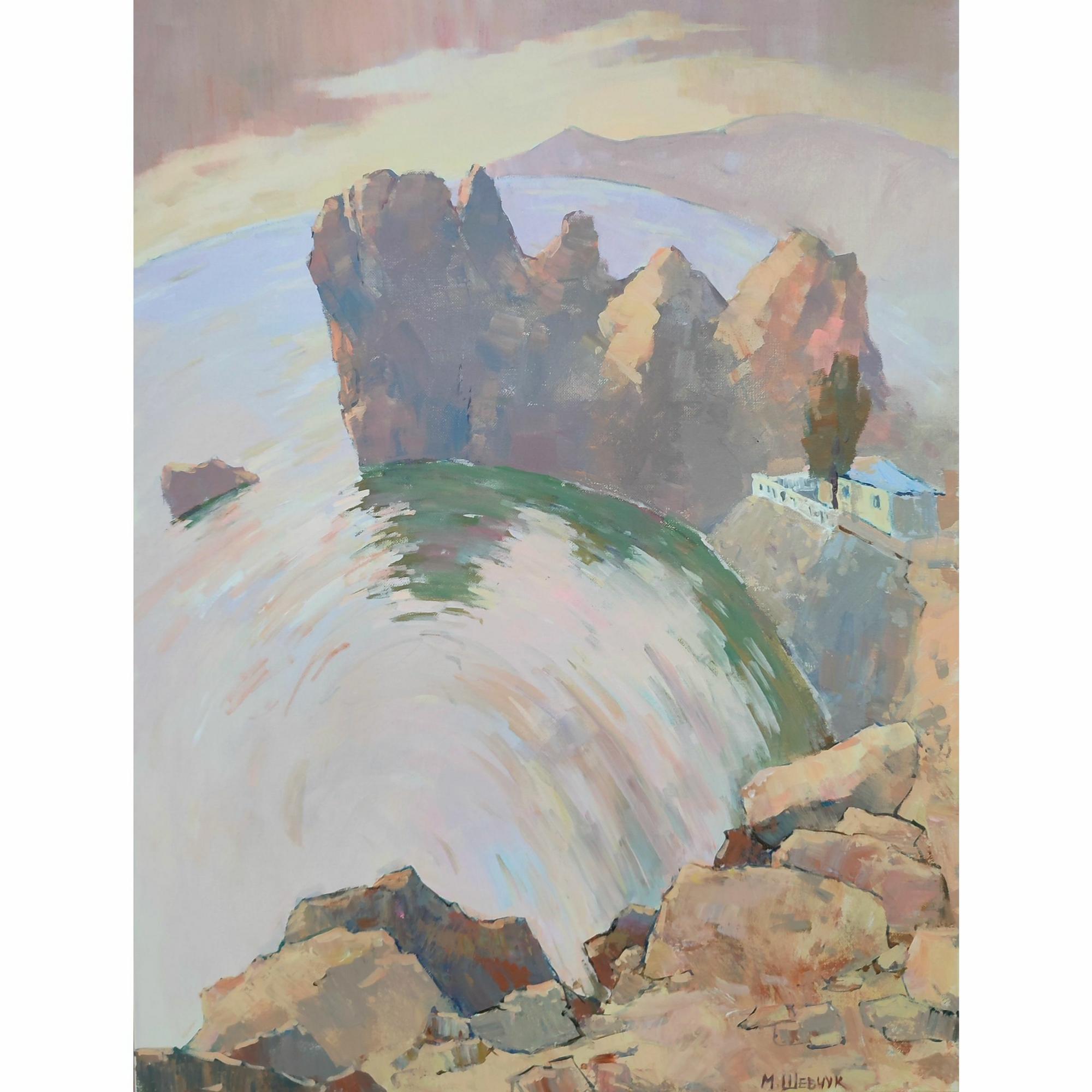 Гурзуфское притяжение, 80х60, холст, акрил, 2025