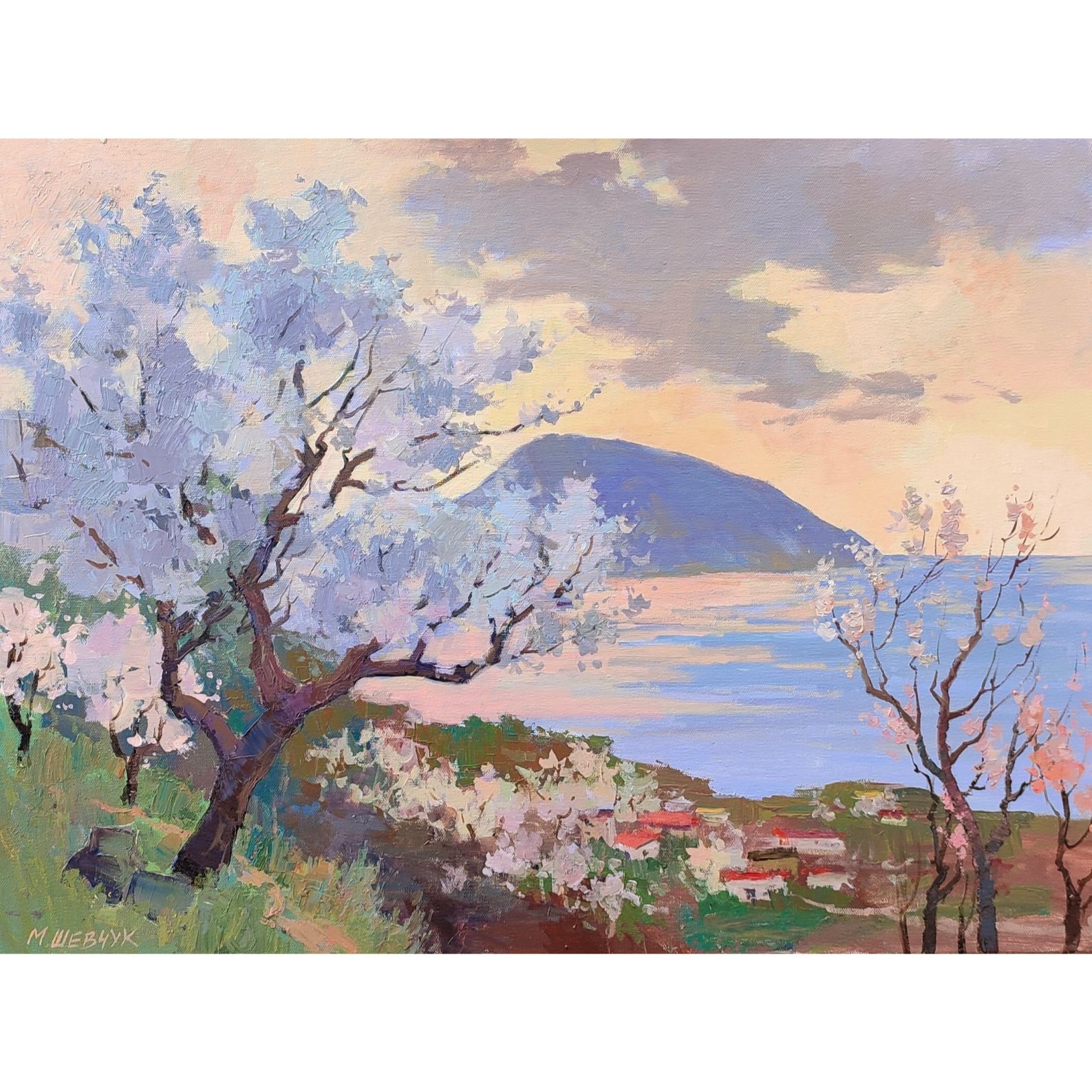 Торжество весны. Гурзуф, 75х100, холст, акрил, 2025