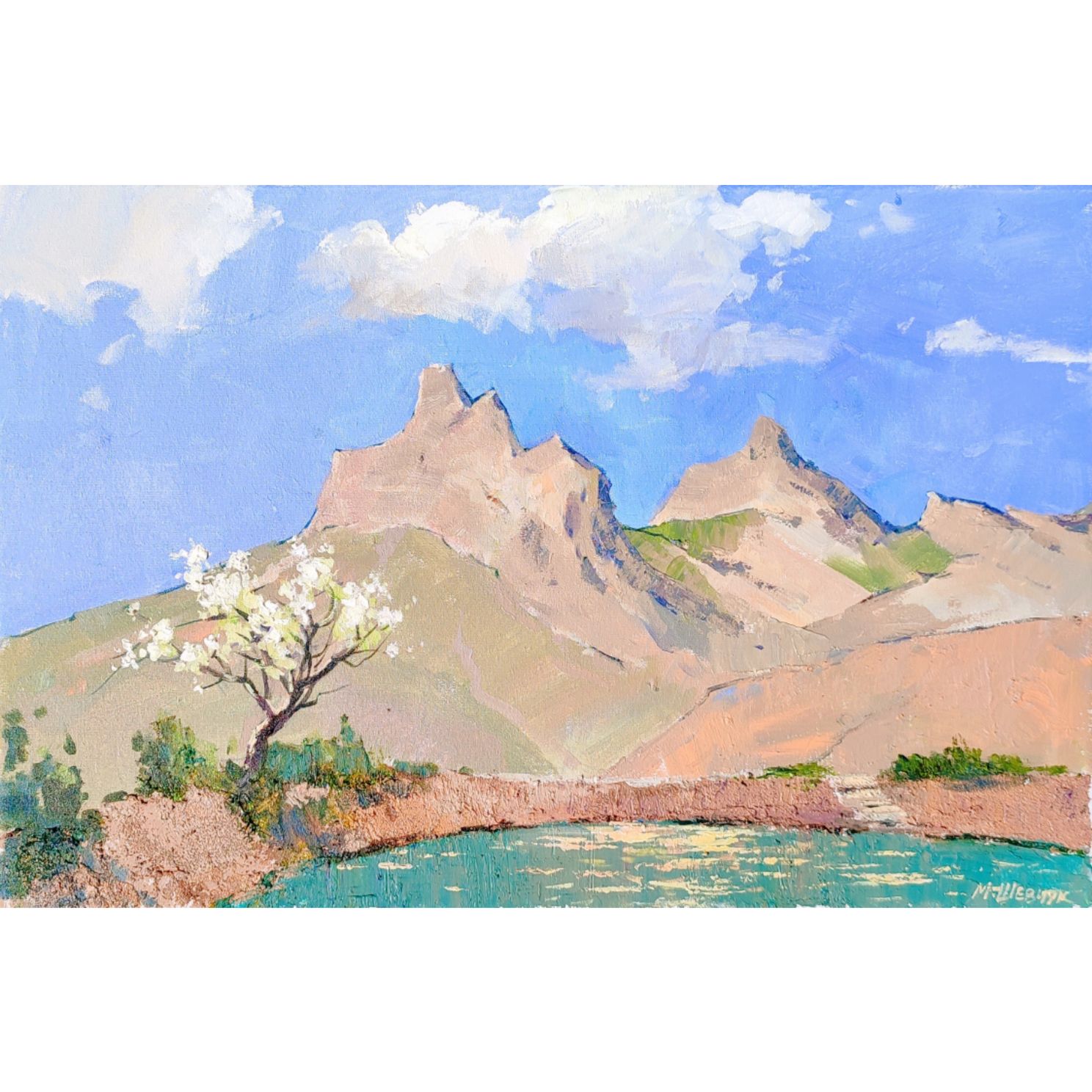 Гармония стихий. Арпат. 40х60, холст, акрил, 2025