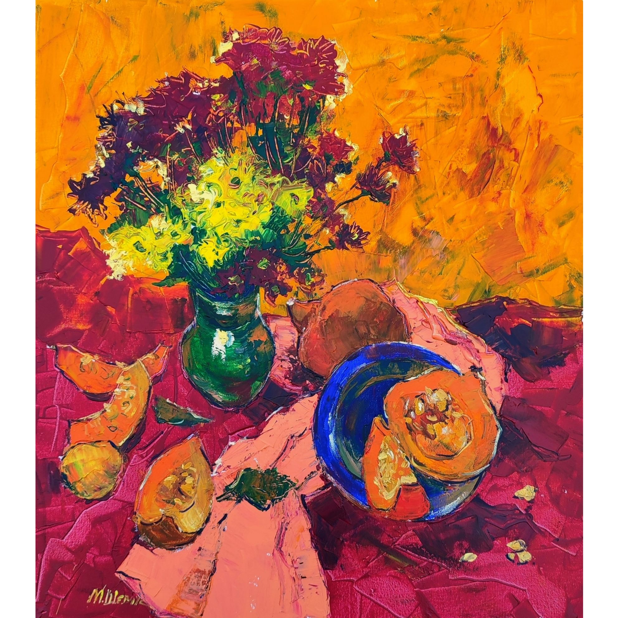 Вкус осени, 90х80, холст, акрил, 2021