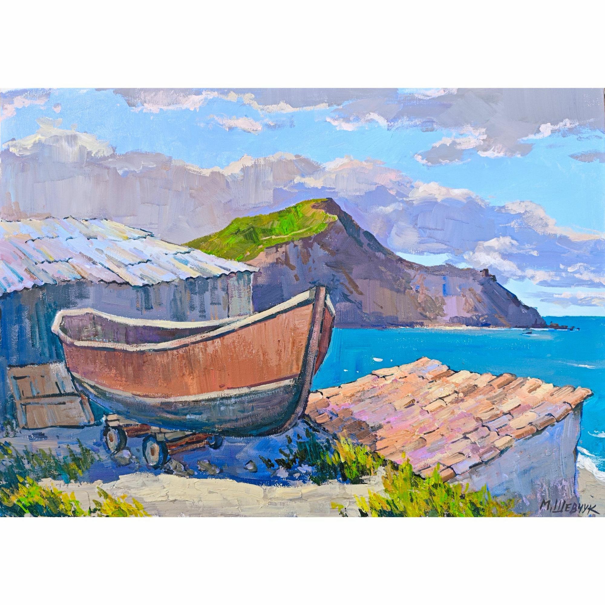 Уголок в Орджоникидзе, 50х70, холст, акрил, 2025