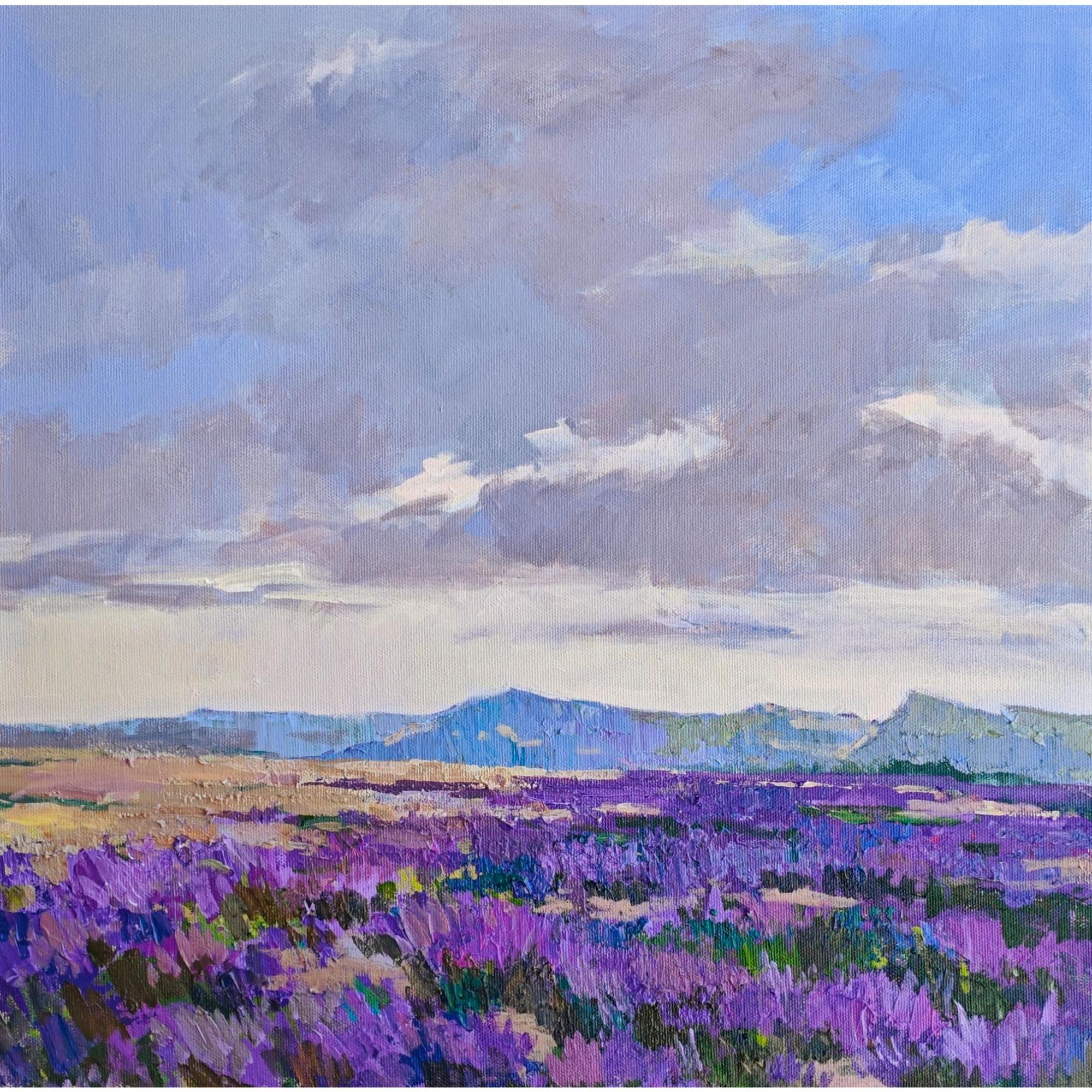 Тающий вечер  60х60, холст, акрил, 2025