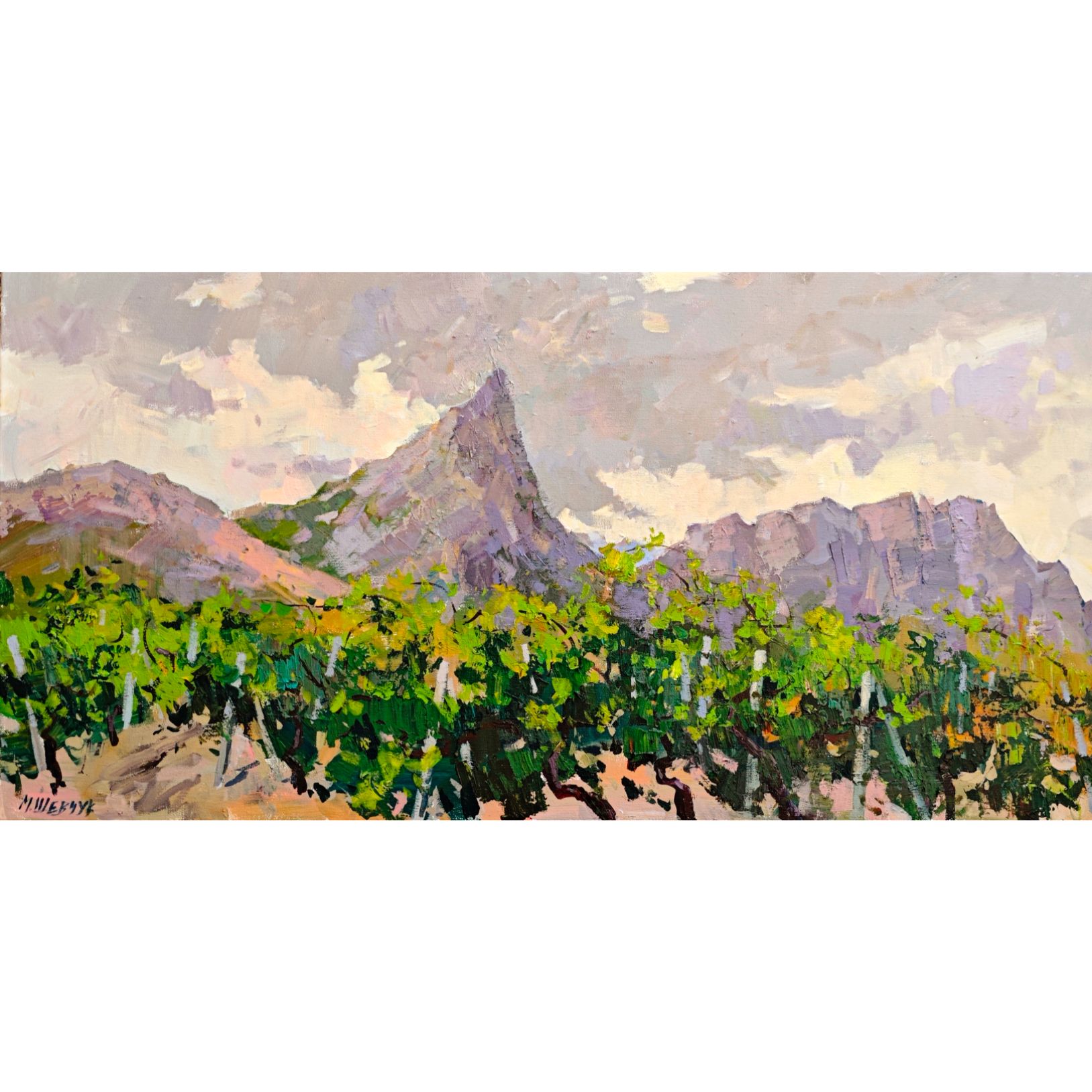 Под осенним небом 50х100, холст, акрил, 2025