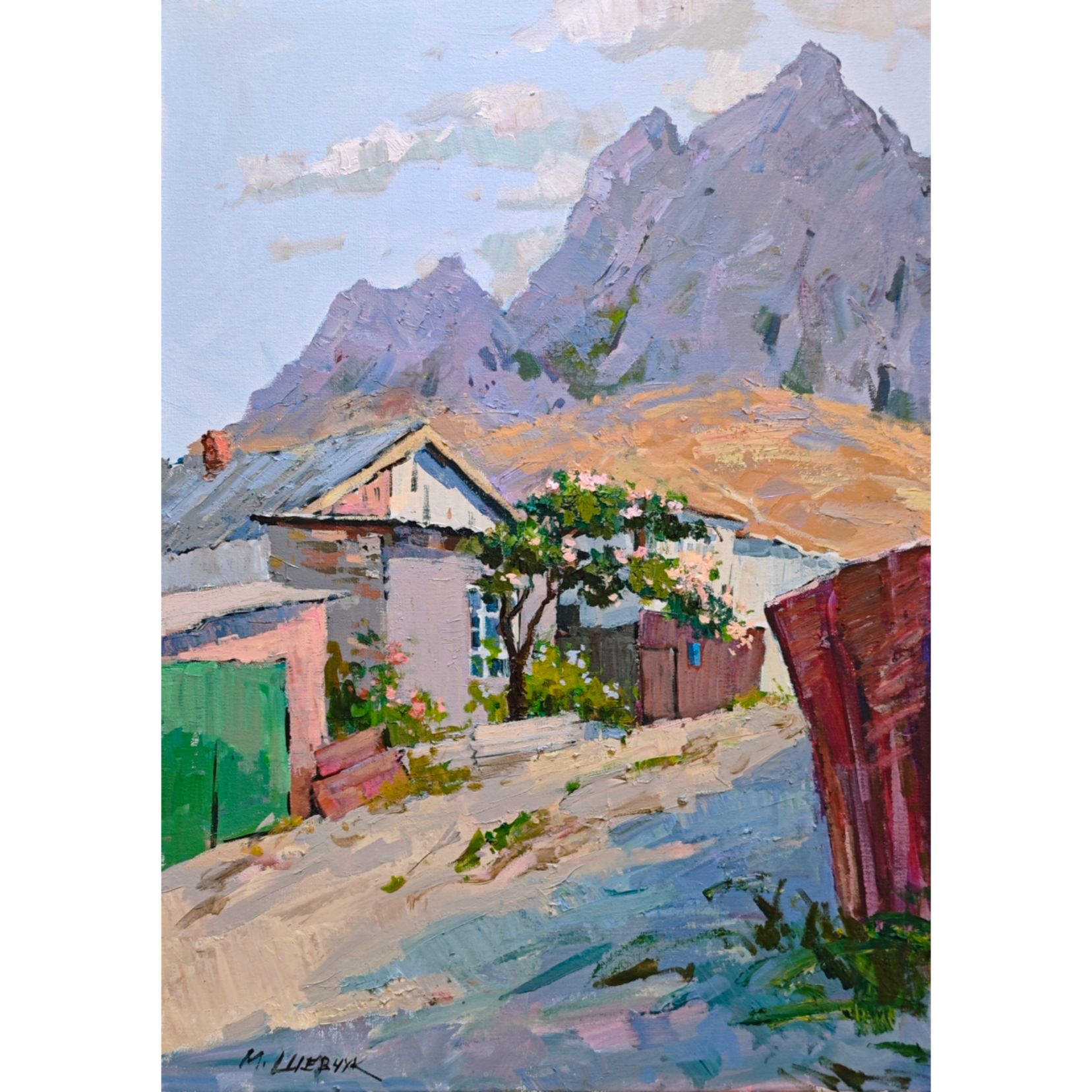 На улочке Подгорной у Сююрю-кая 70х50, холст, акрил