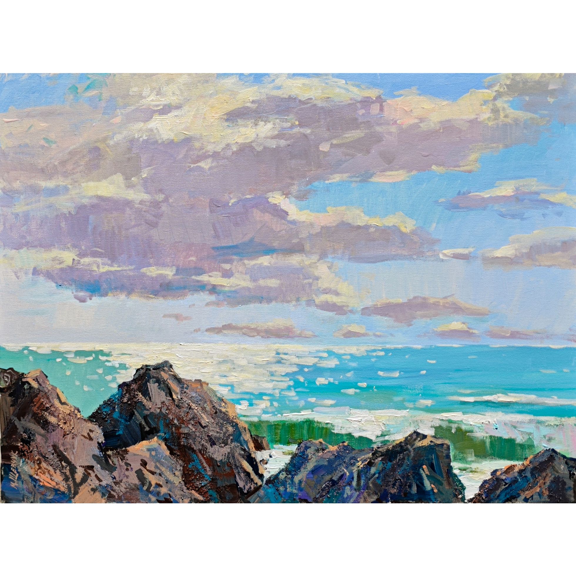 Утренние блики 60х80, холст, акрил, 2025