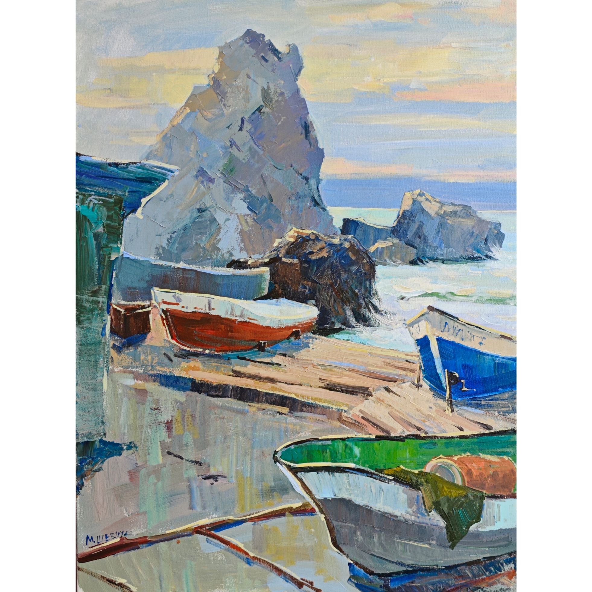 Утренний свет. Гурзуф, 80х60, холст, акрил, 2025