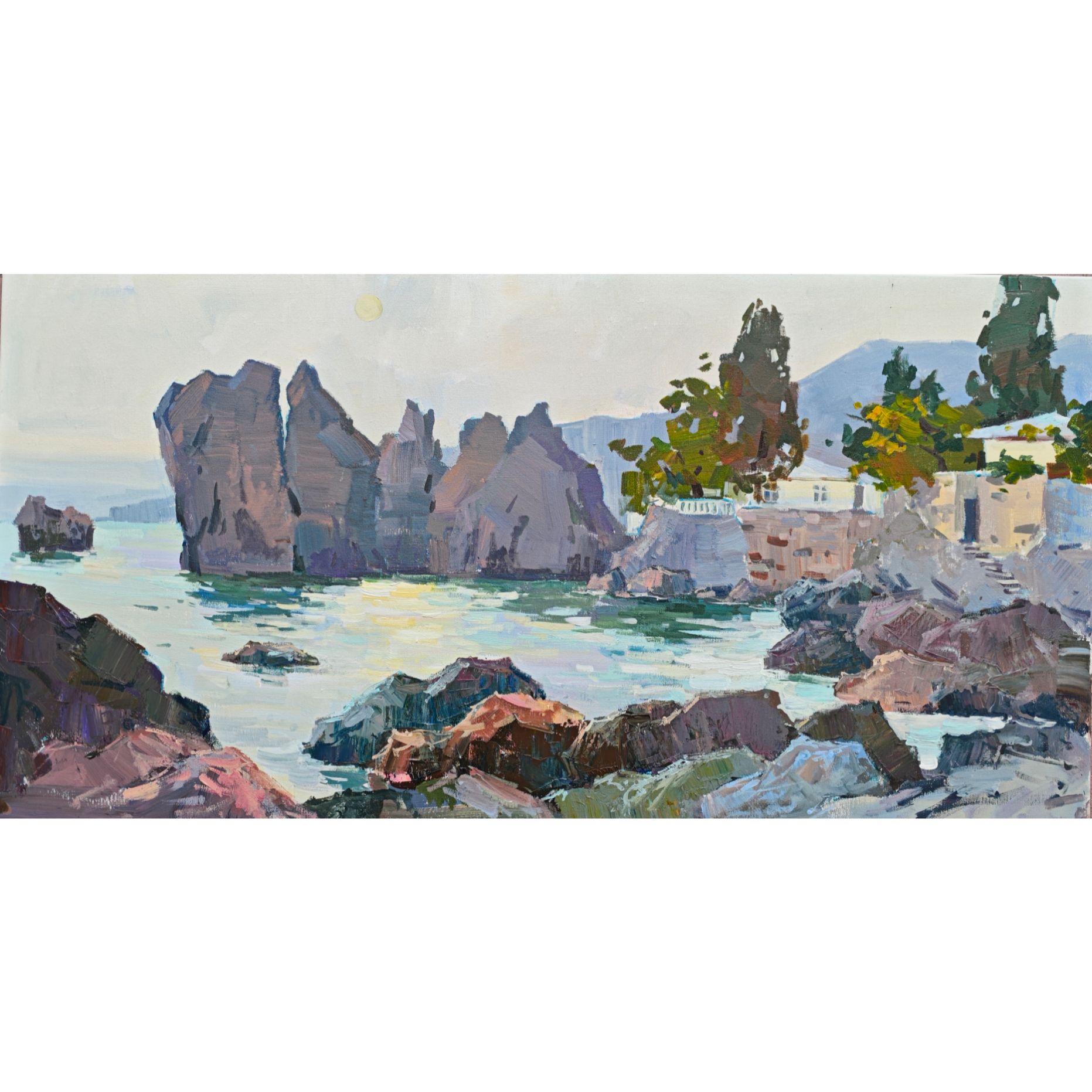 Гармония Чеховской бухты, холст, акрил  2025