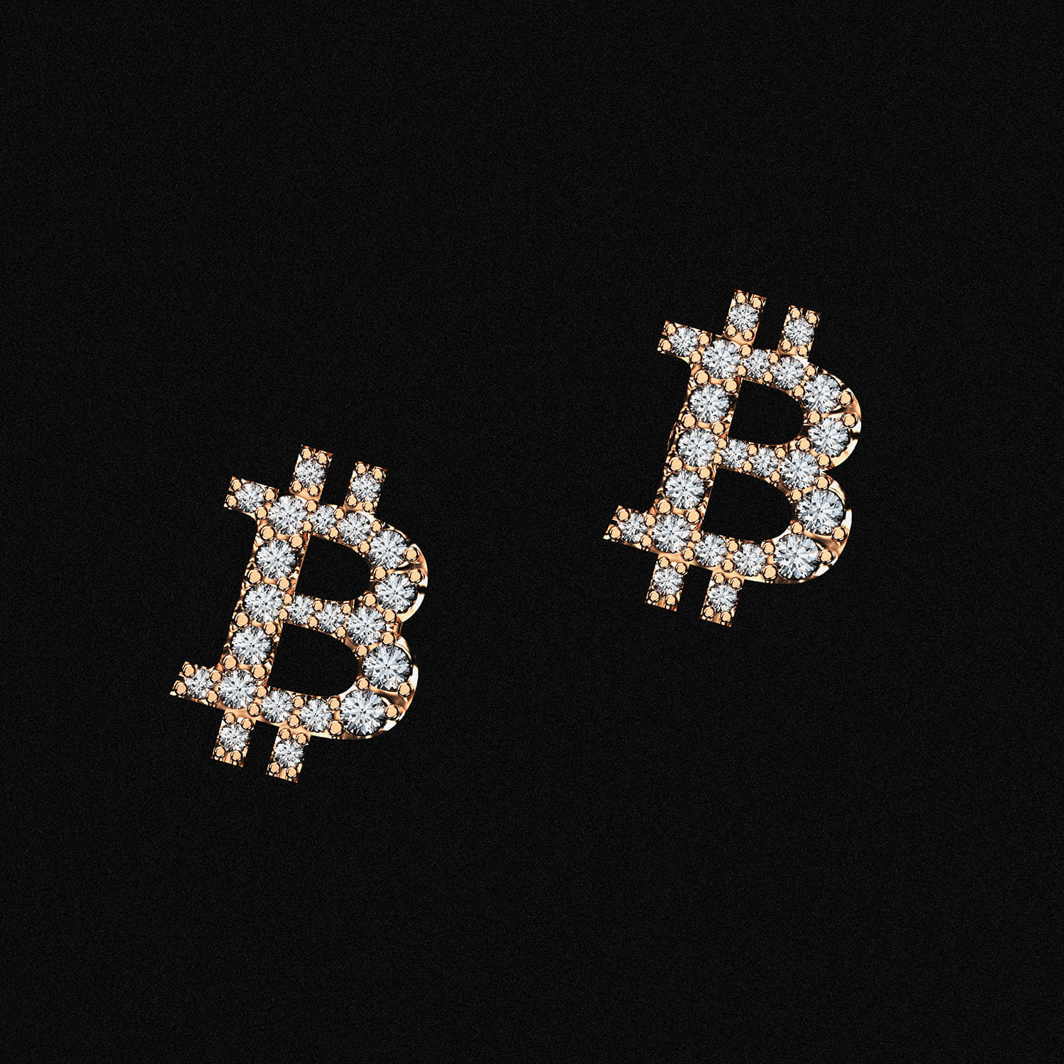 Diamond Earrings Bitcon