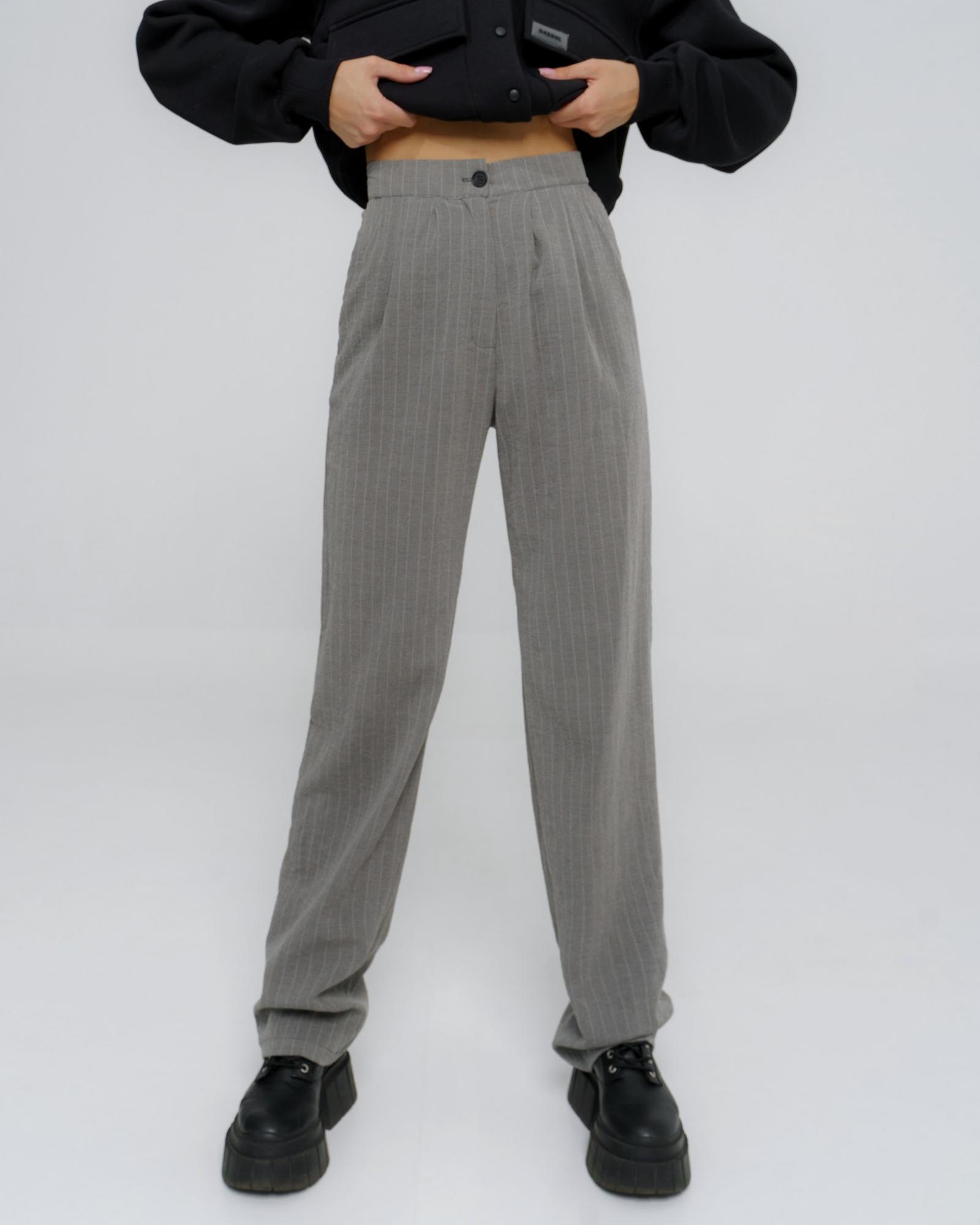 Брюки полоска Grey