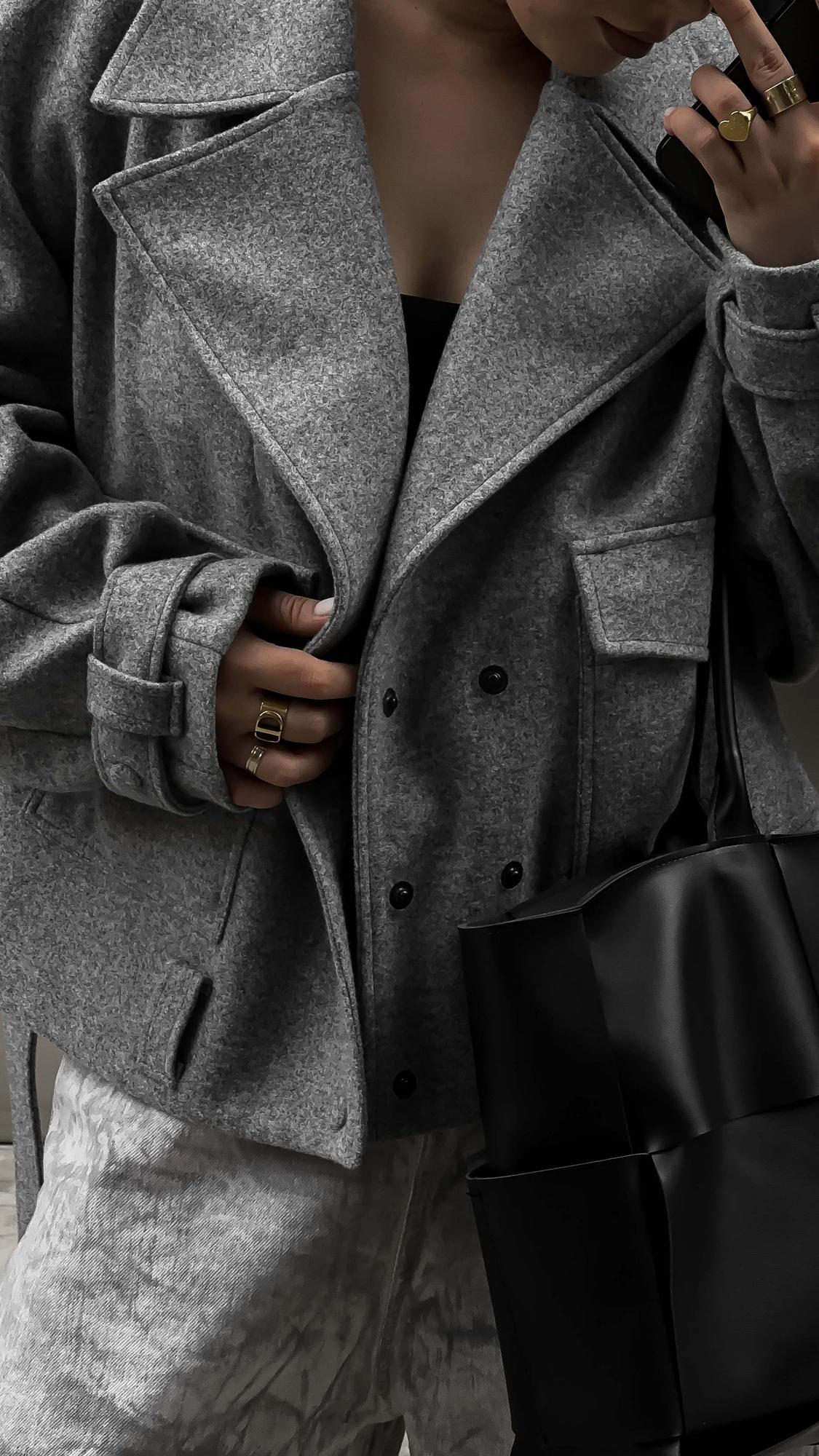 Косуха пальтовая Grey