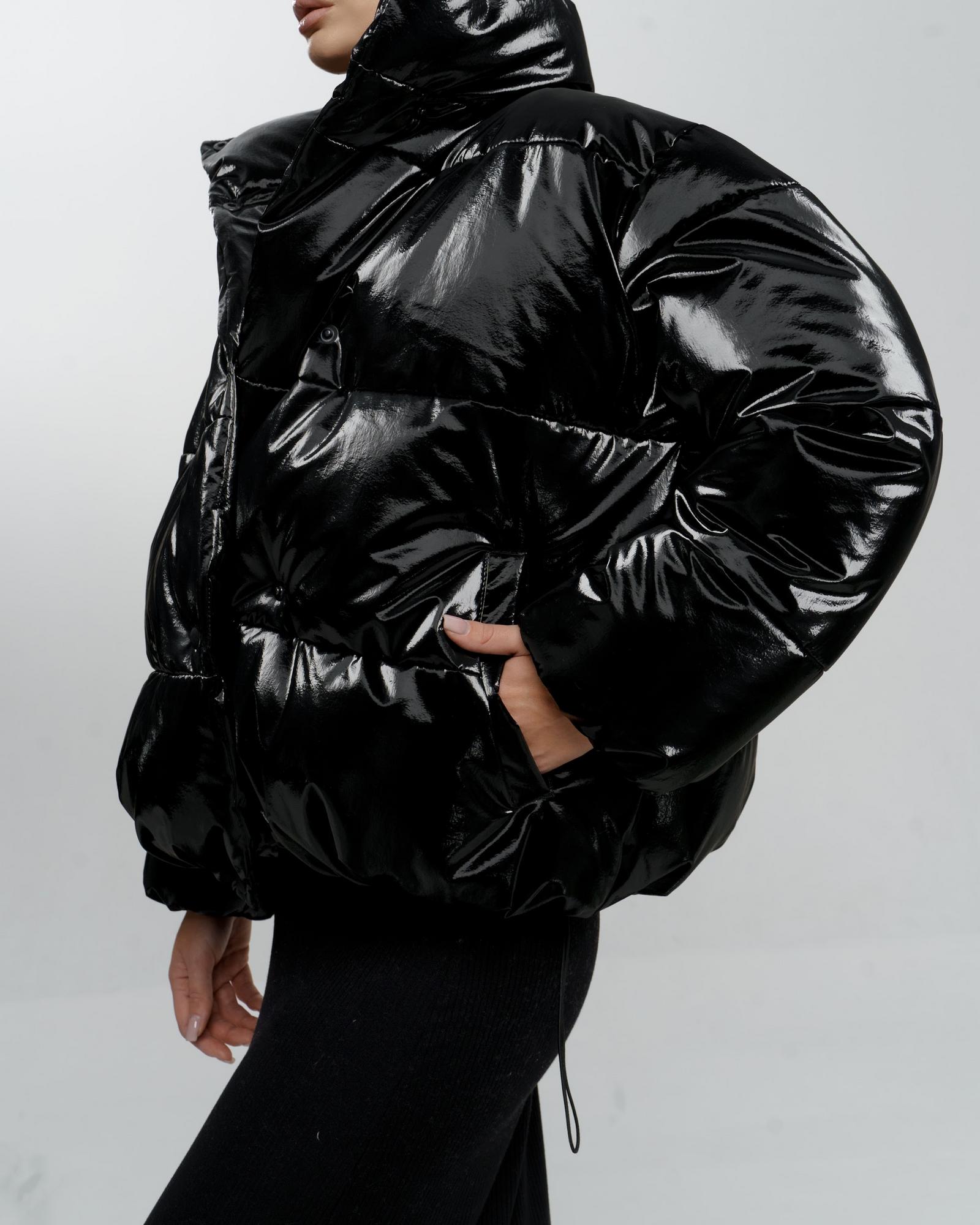Пуховик Marshmallow лакированный Black
