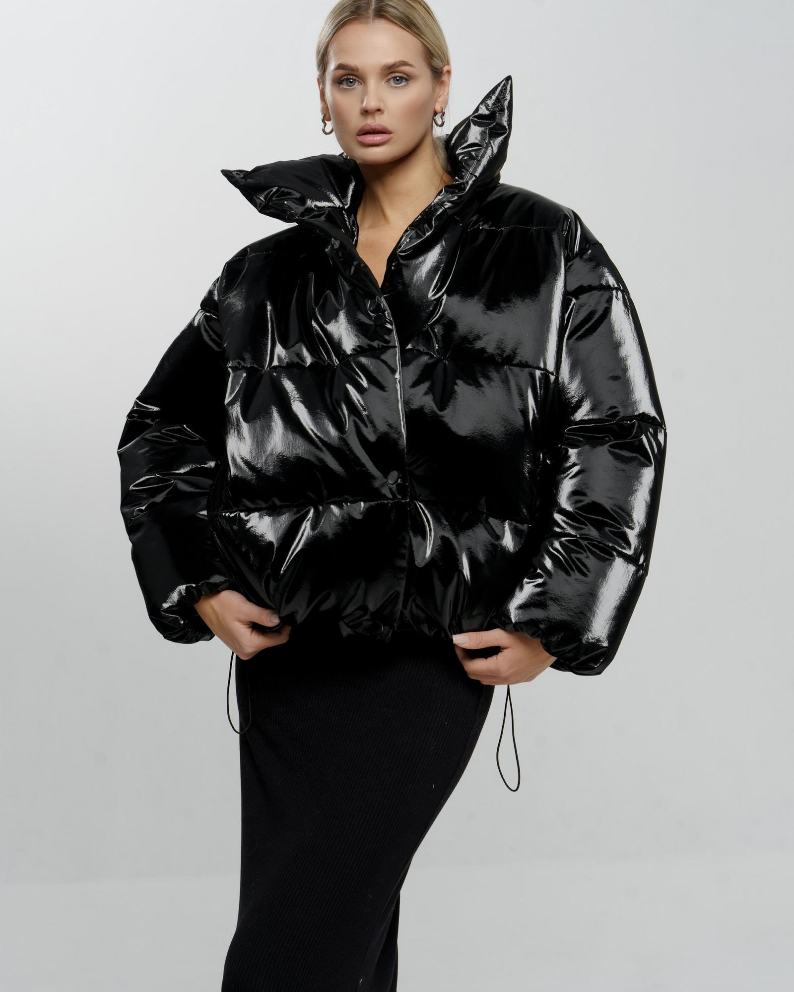 Пуховик Marshmallow лакированный Black