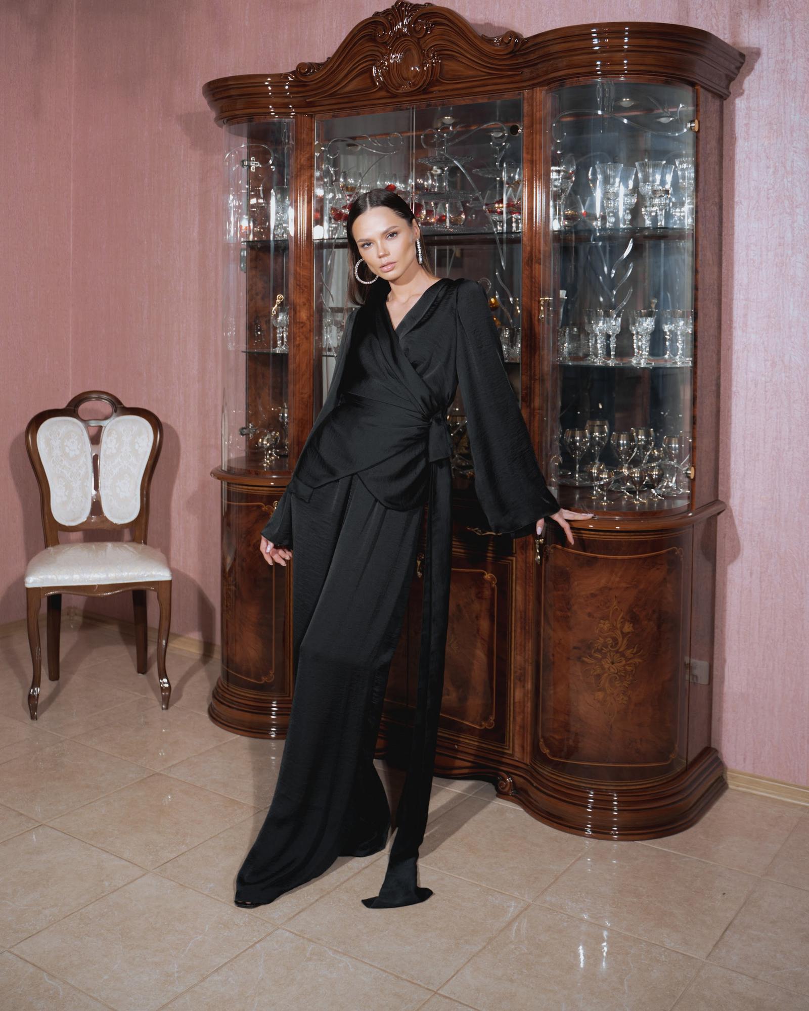 Костюм NEW шелк Black