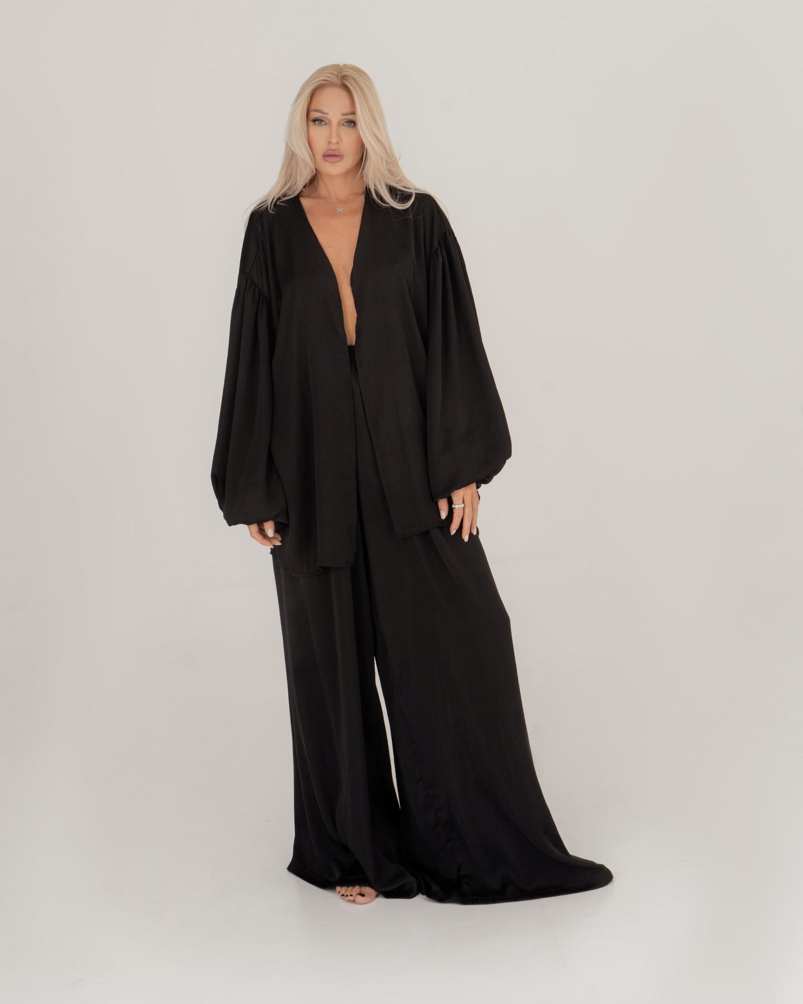 Брюки Black мятый шёлк S24