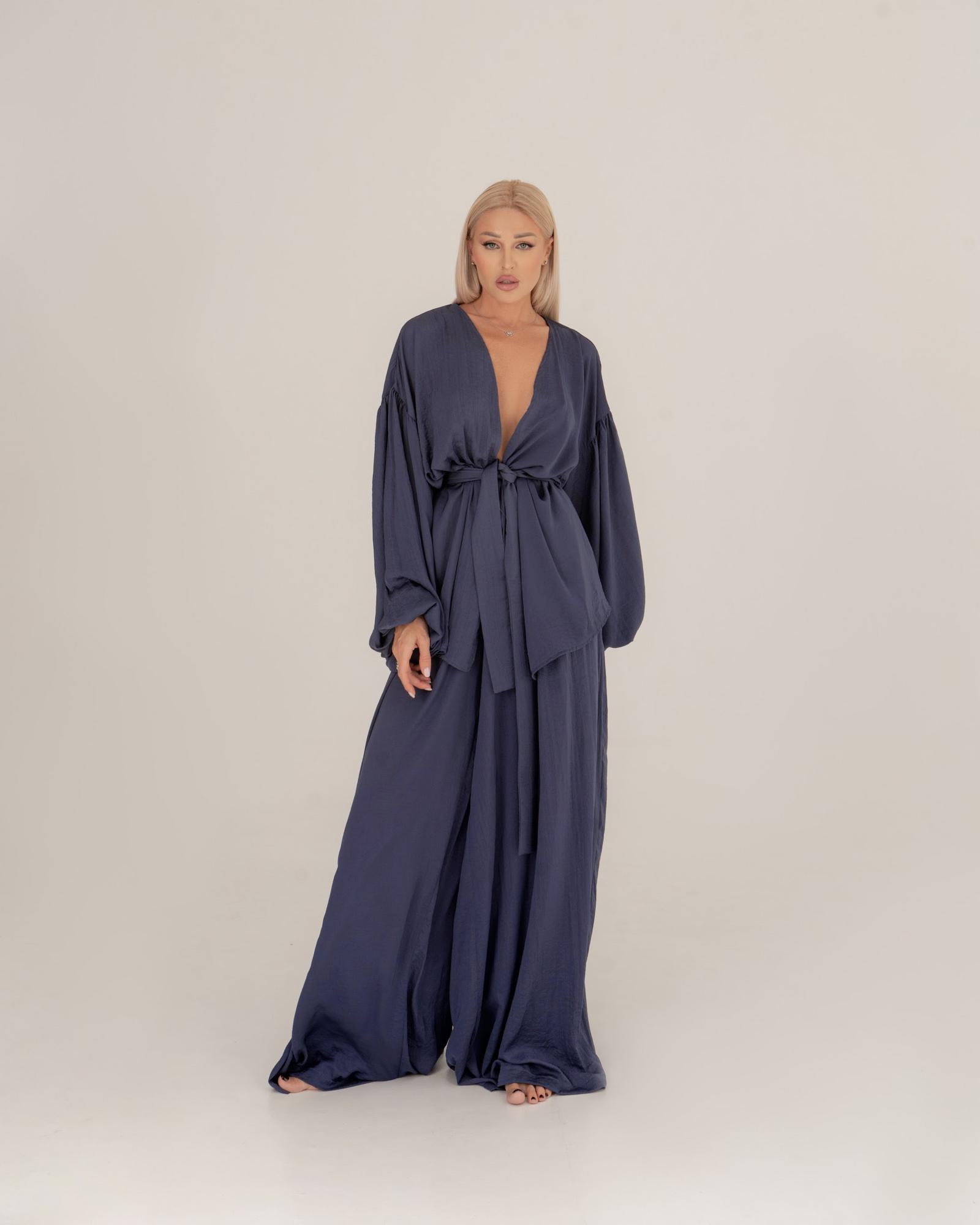 Верх кимоно mini S24 Синий графит