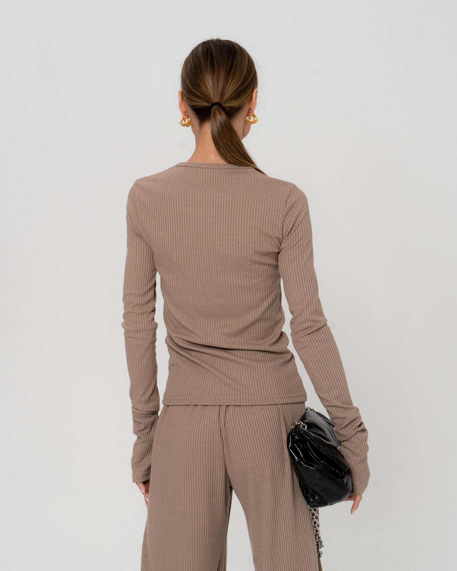 Лонгслив 2024 Lighte Brown лапша