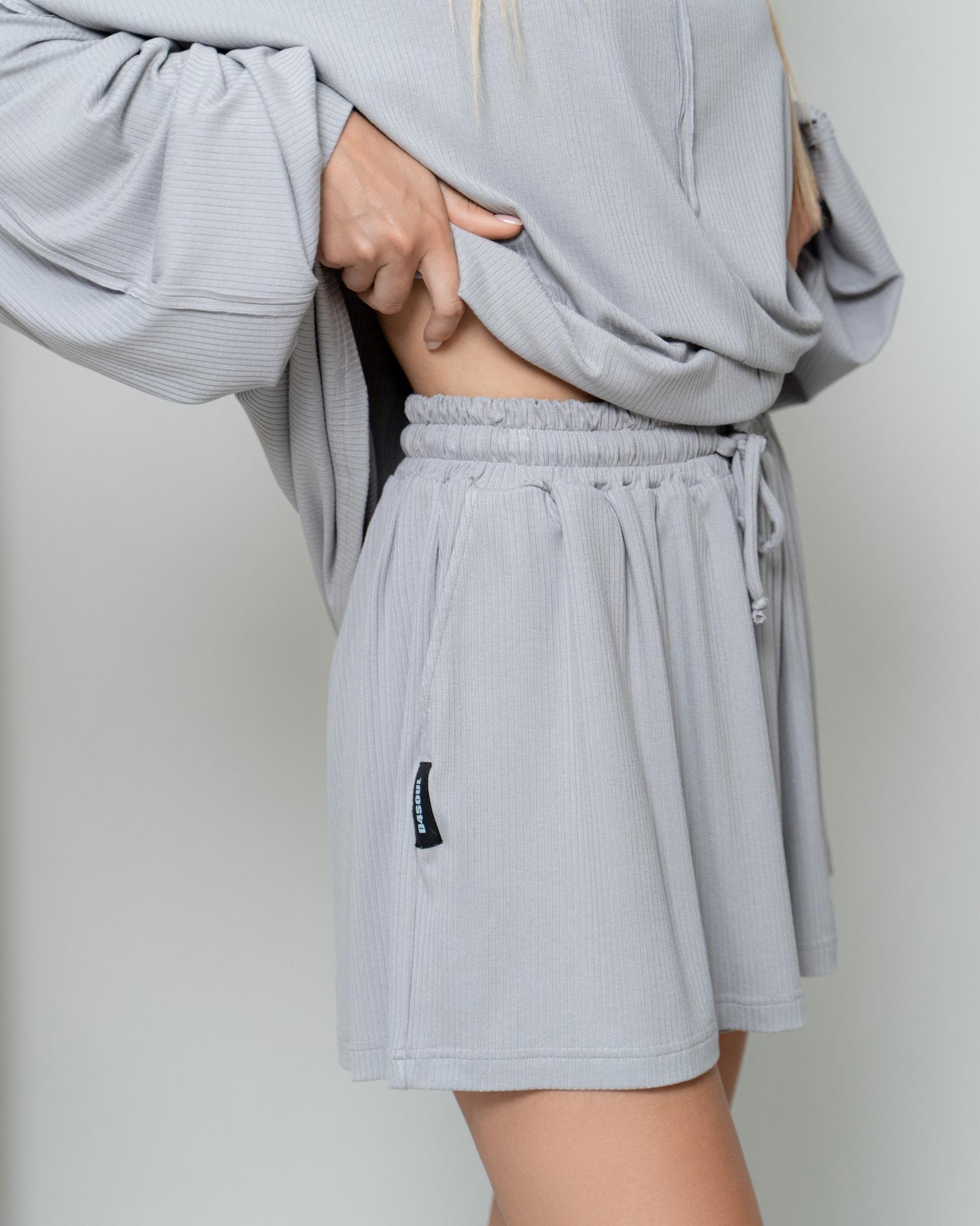 Шорты лапша grey
