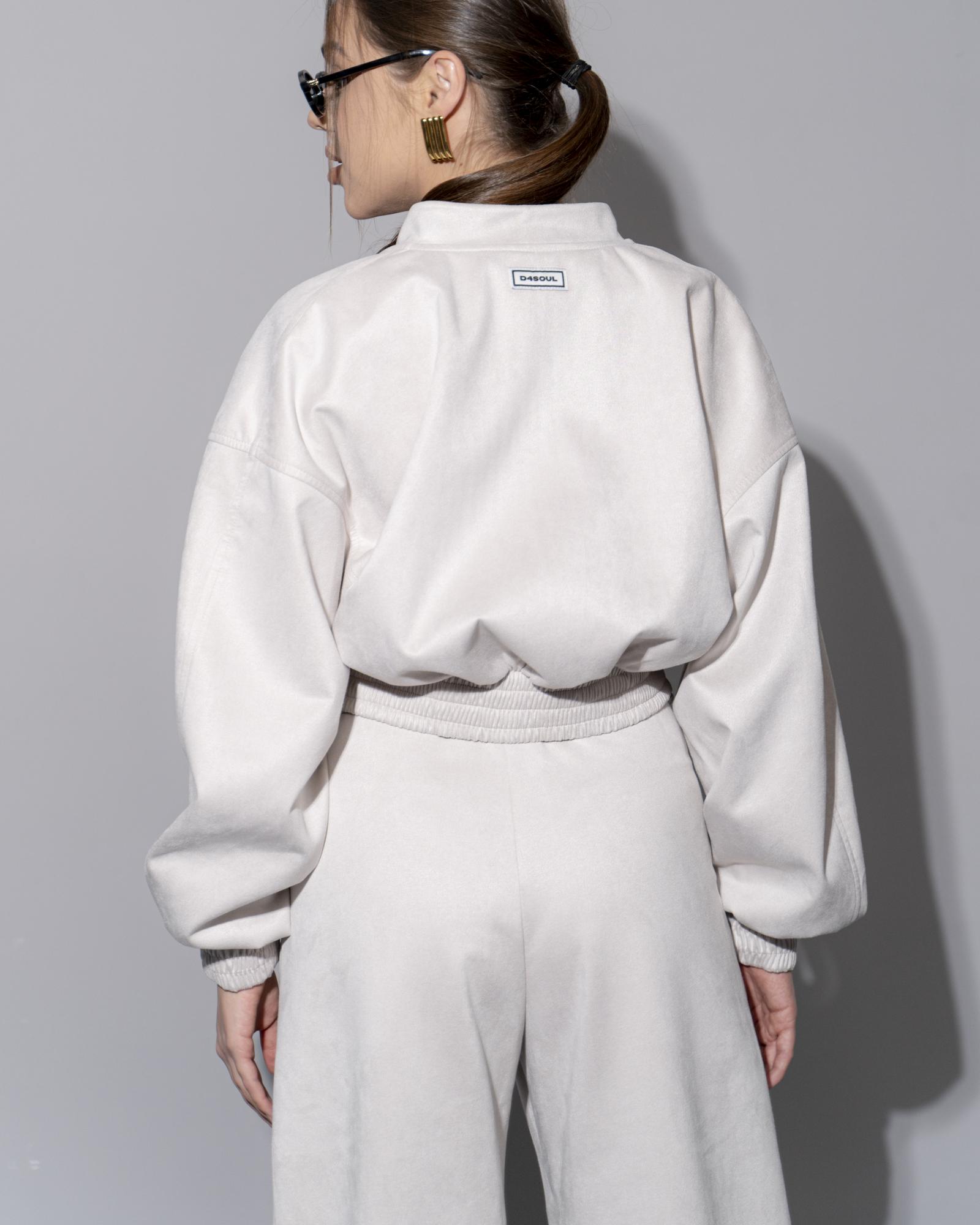 Бомбер замша pearl