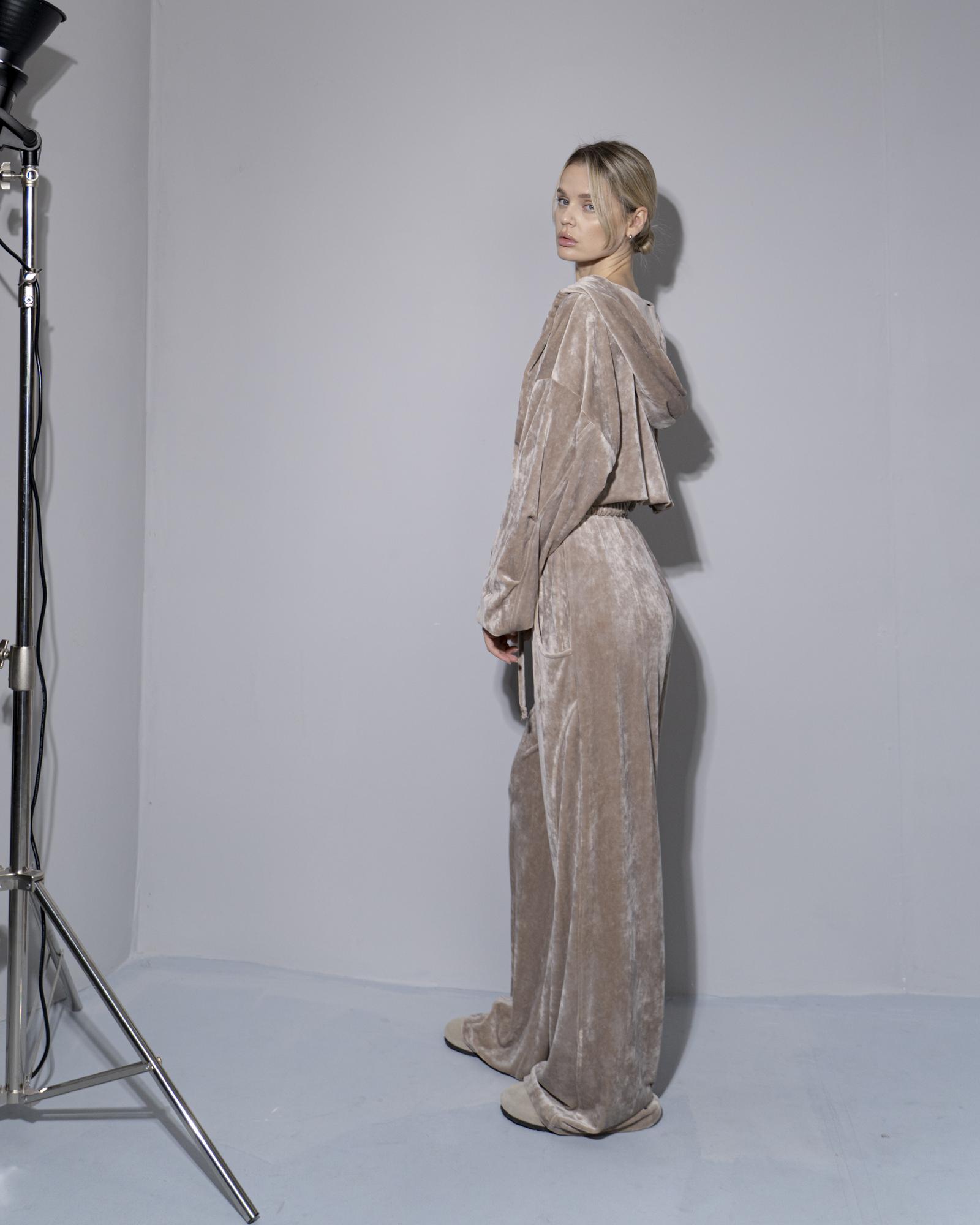 Брюки велюр mokko