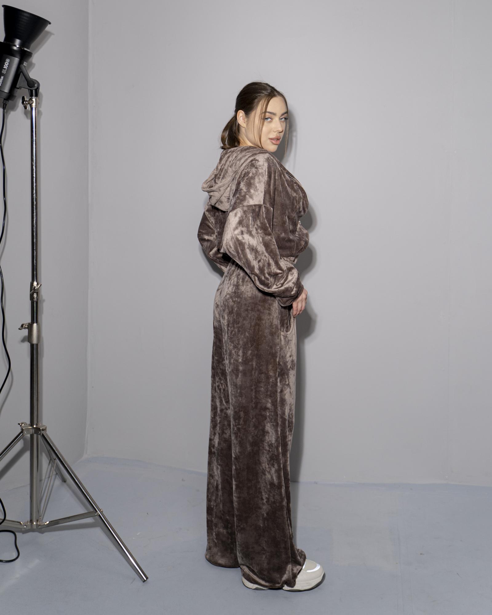 Брюки велюр cacao