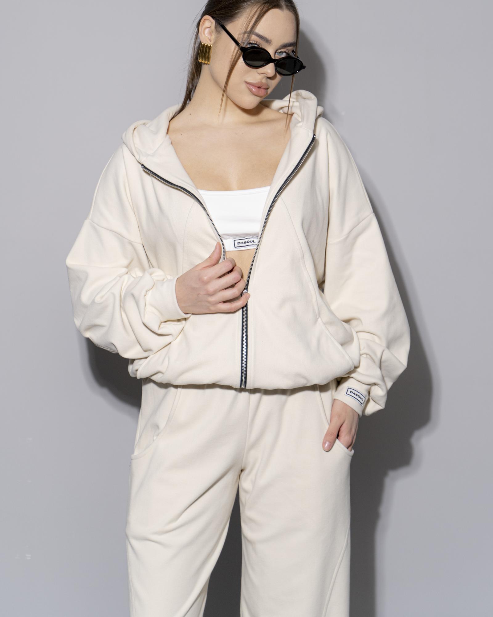 Худи NEW фланель ivory