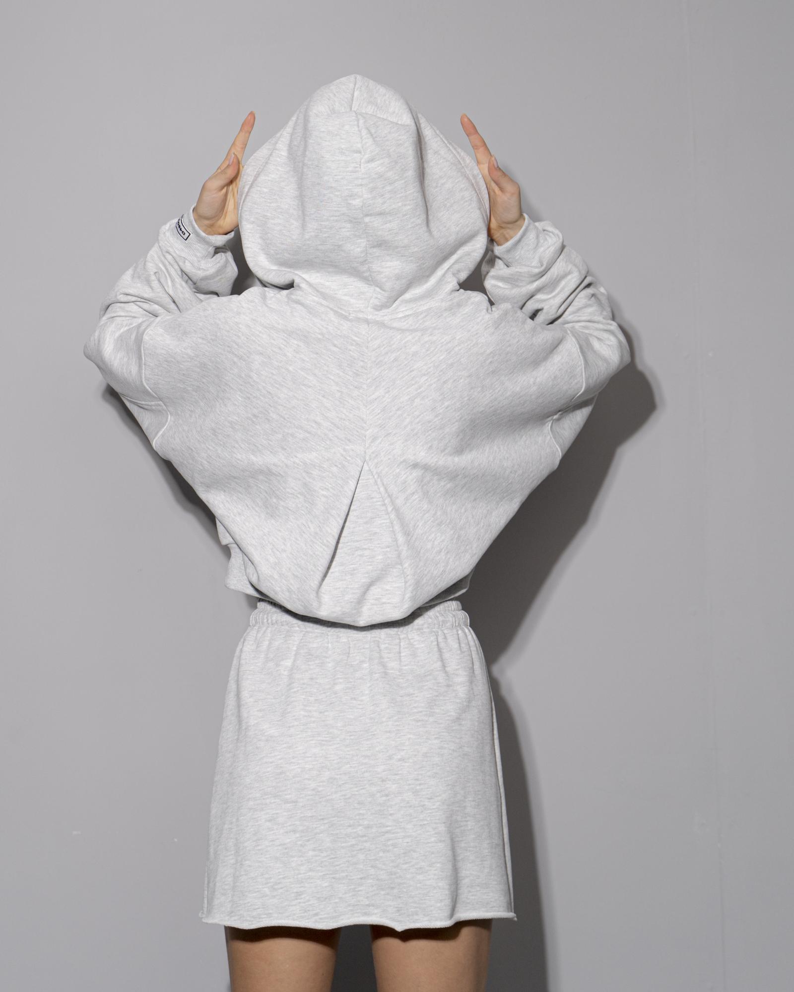 Худи футер на молнии melange