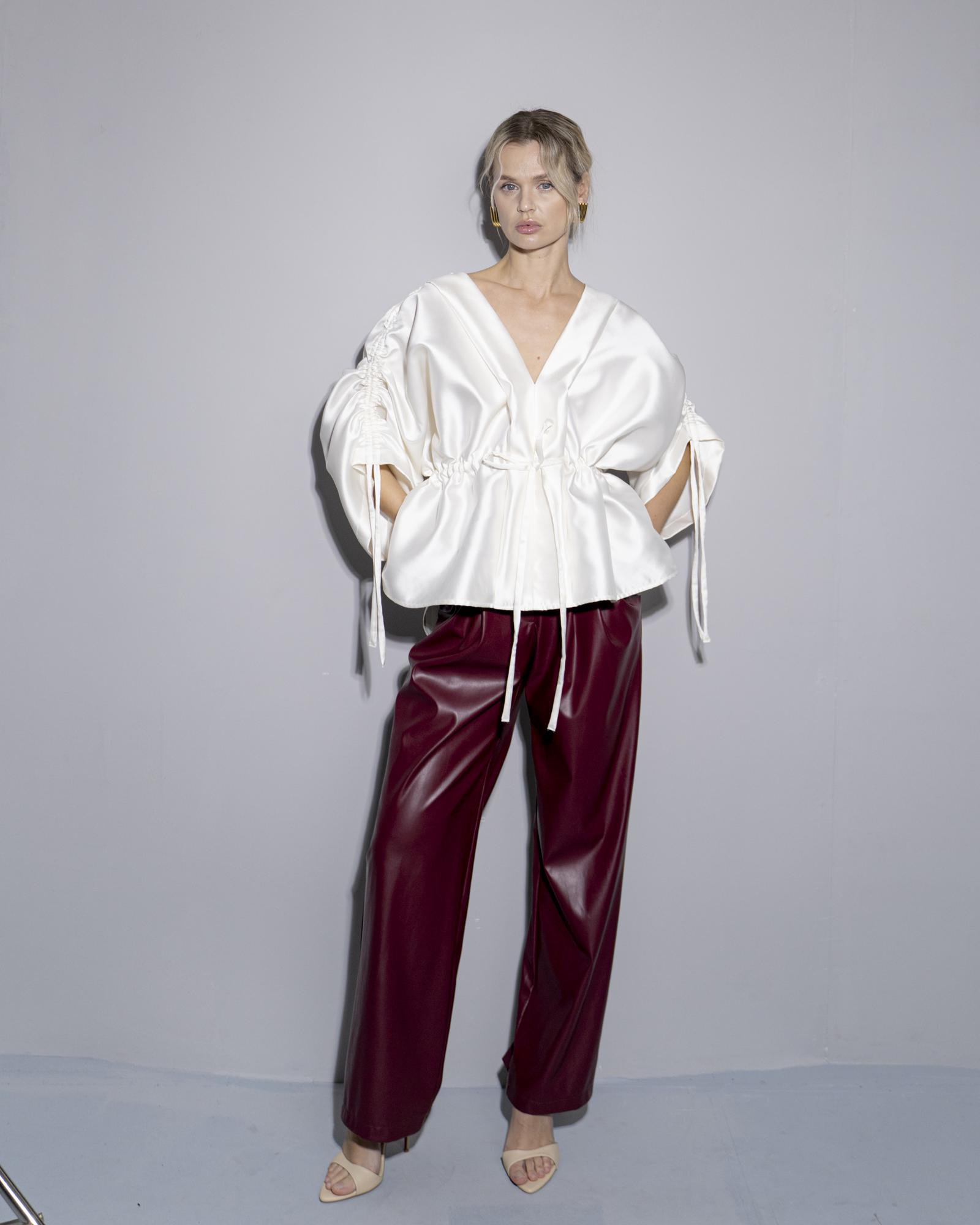 Палаццо Burgundy э/кожа