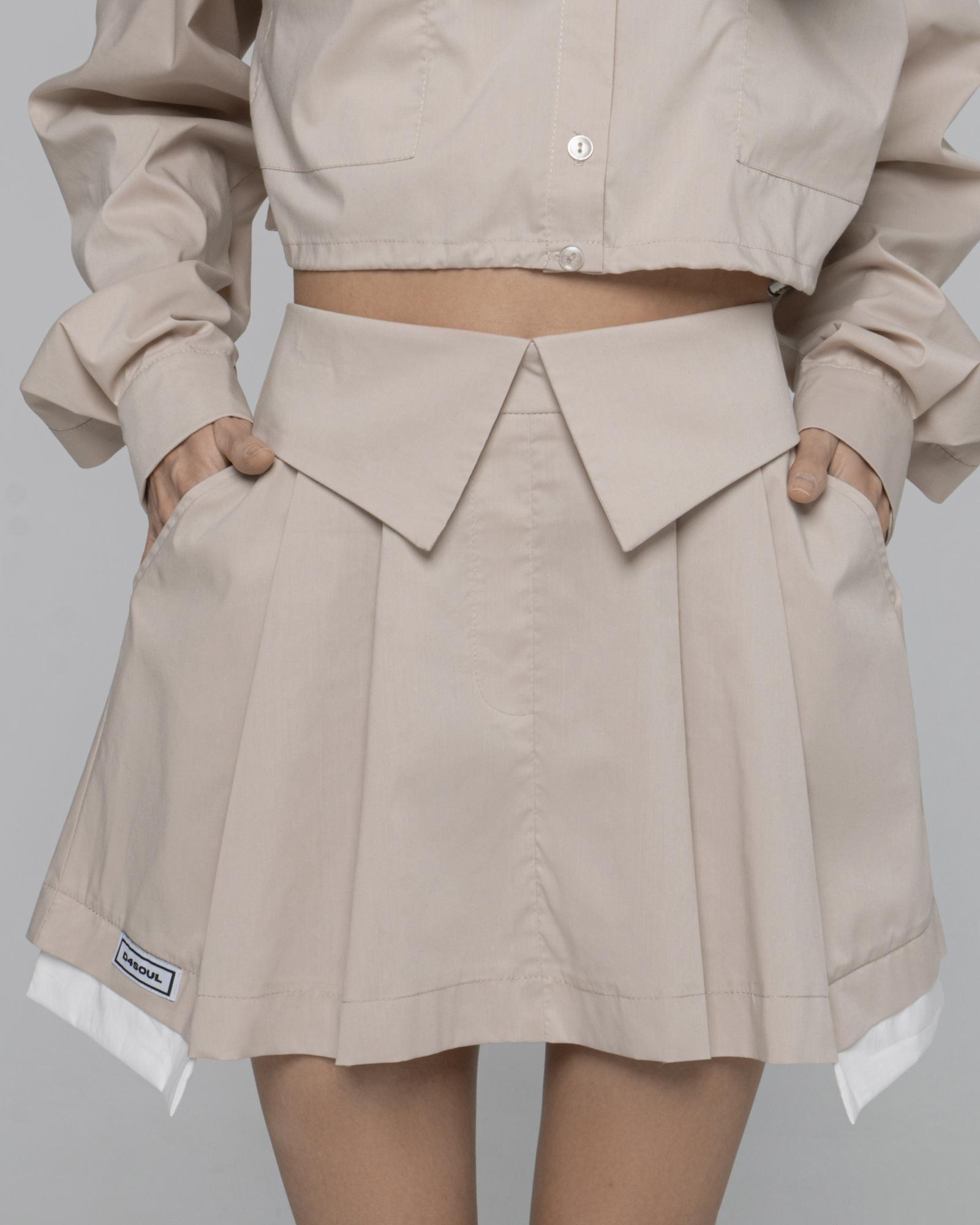 Юбка Beige & White