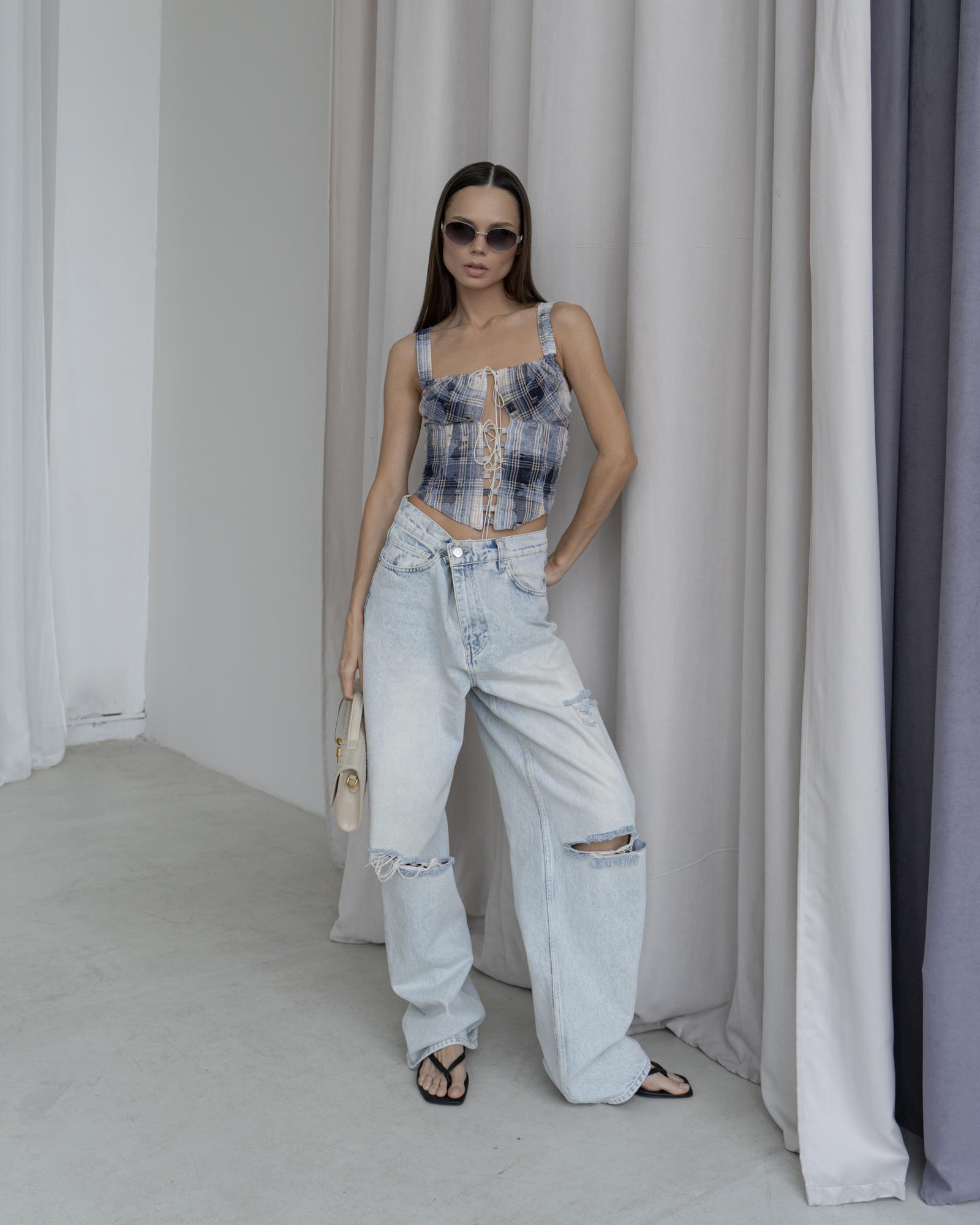 Топ-корсет kletka Grunge