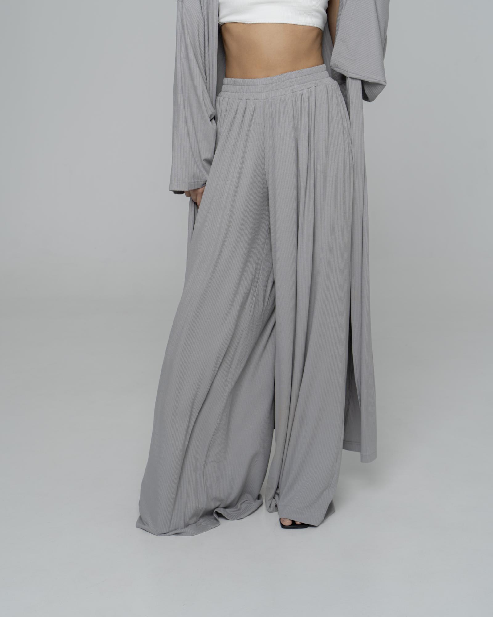 Брюки лапша Grey