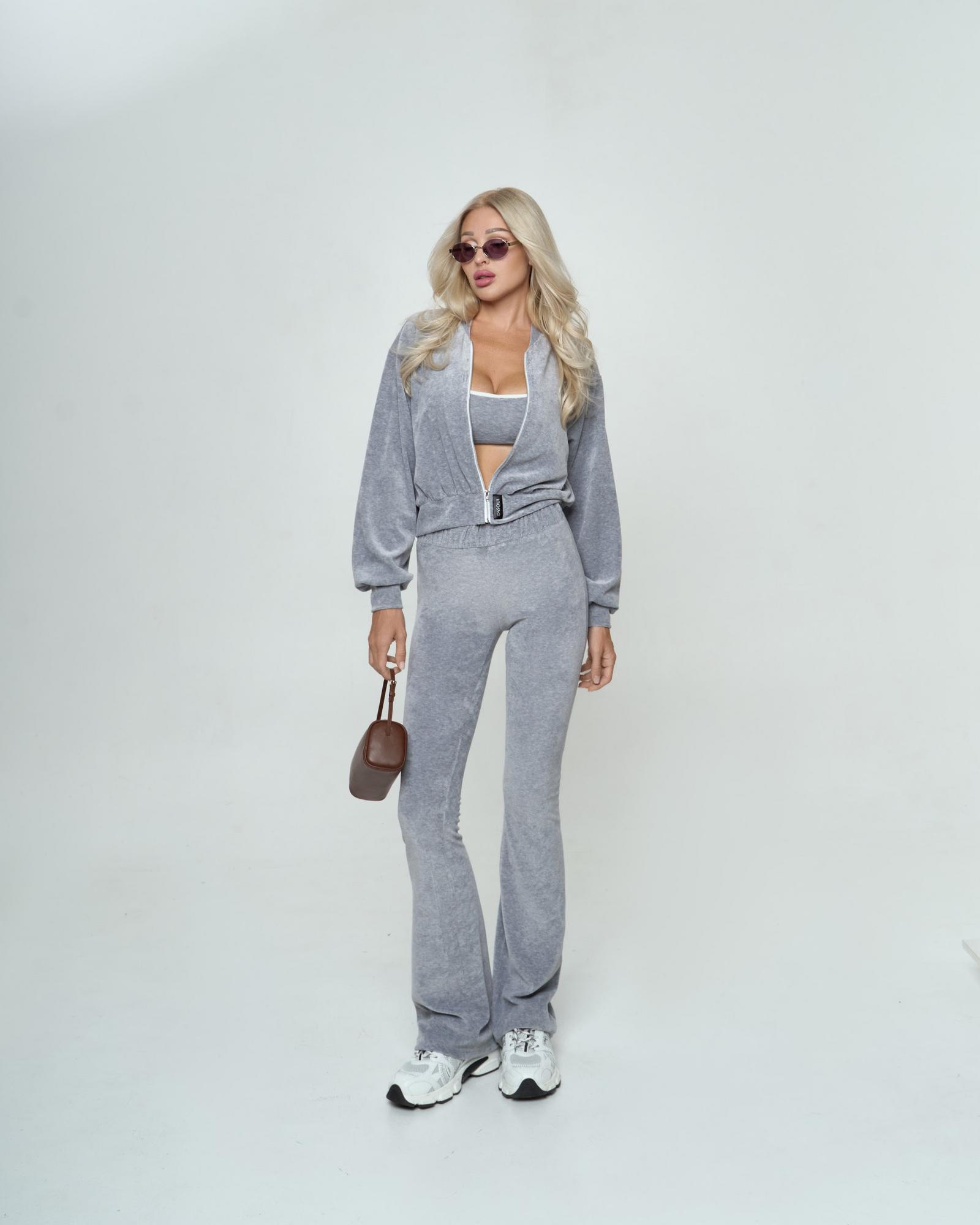 Бомбер мини велюр Melange