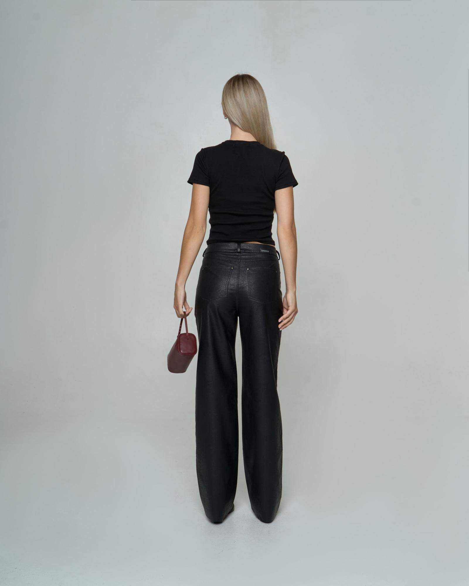 Брюки Black э/кожа