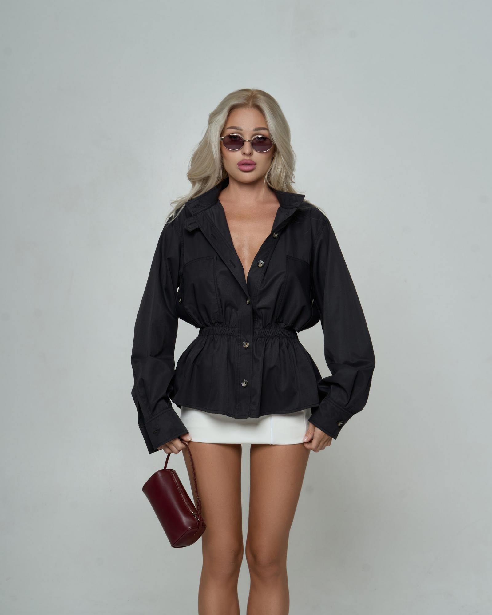 Рубашка с баской Black