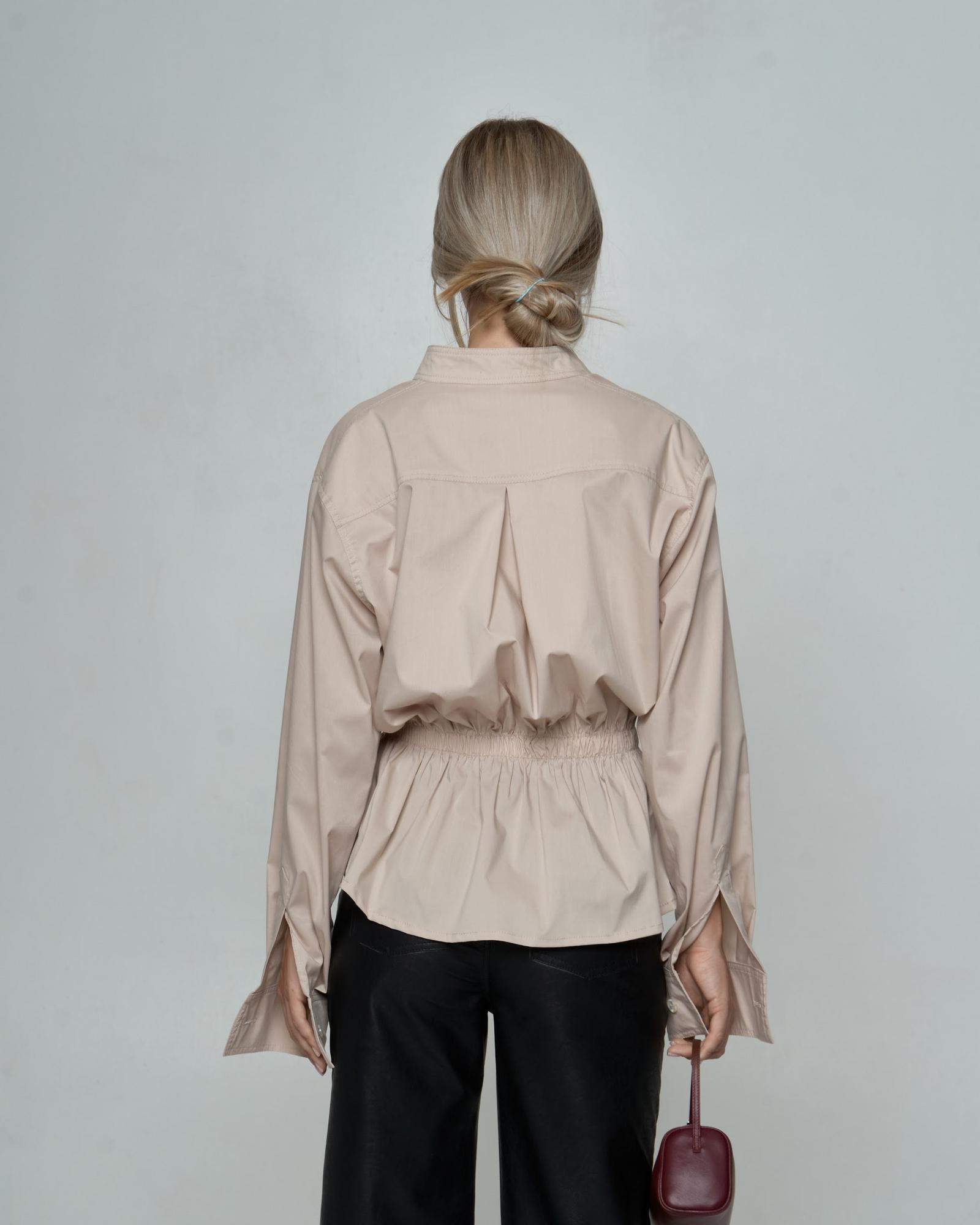 Рубашка с баской Beige