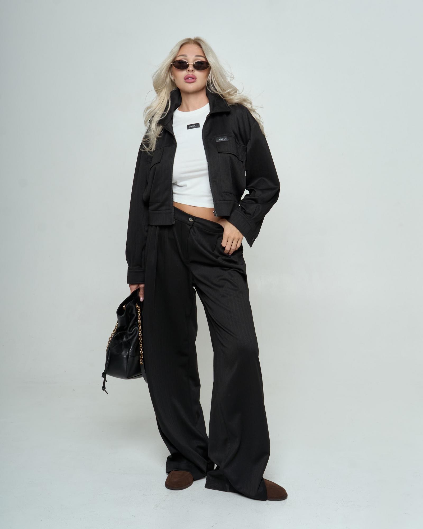 Бомбер джерси Black