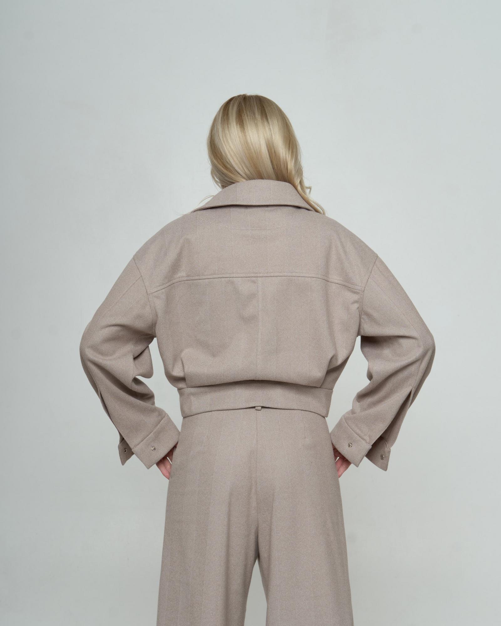 Бомбер джерси Beige