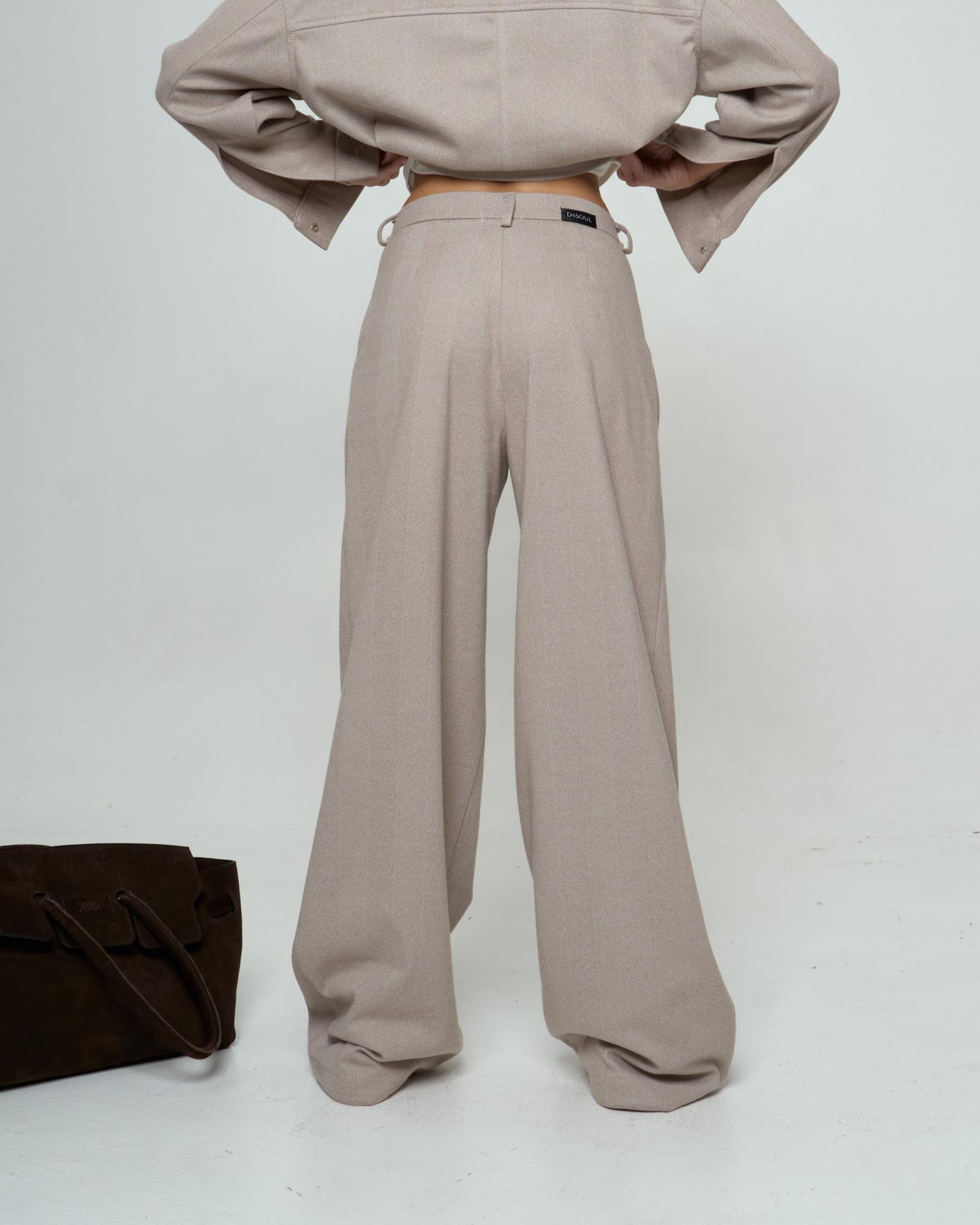 Палаццо джерси Beige