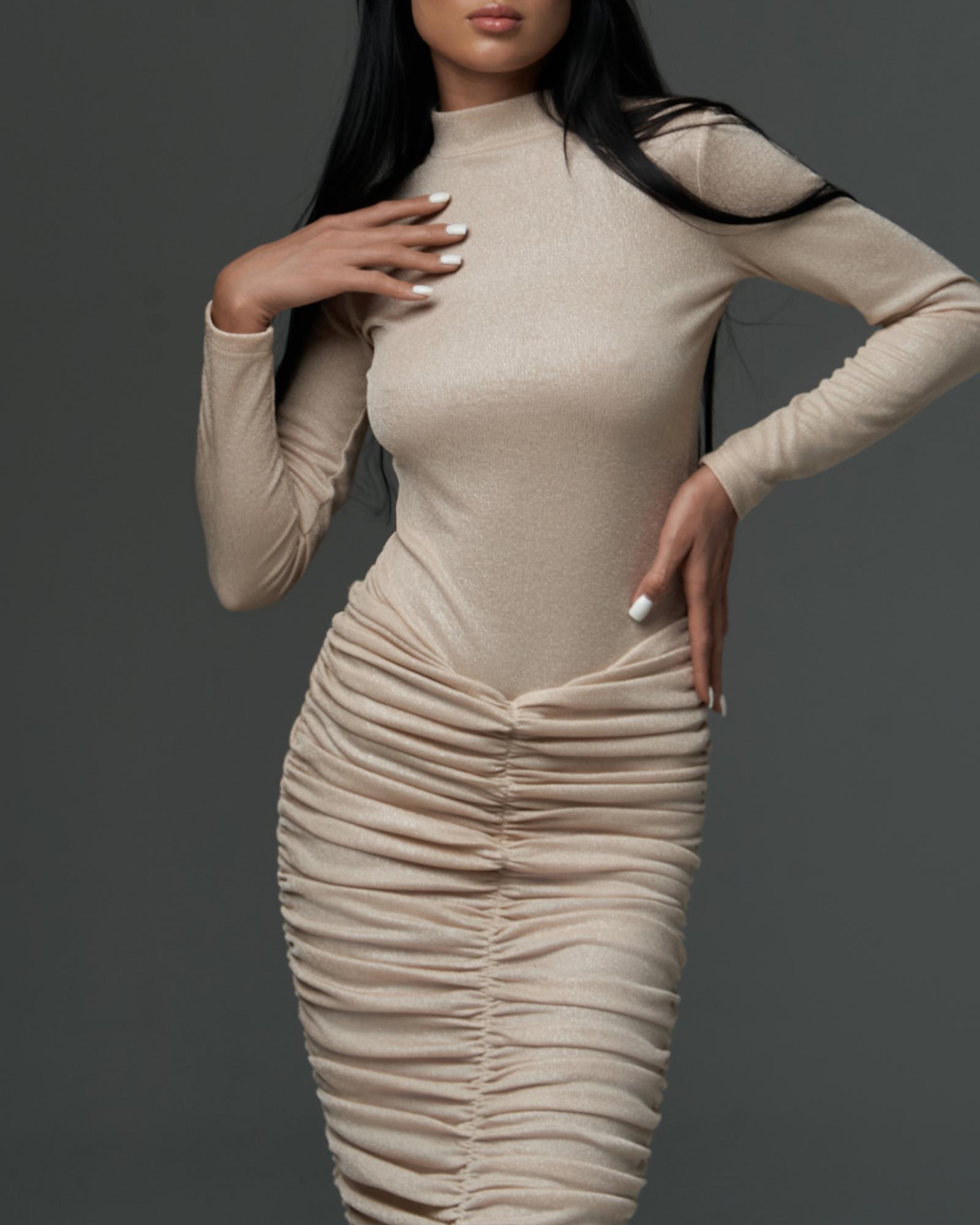 Боди NUDE ILLUSION gold