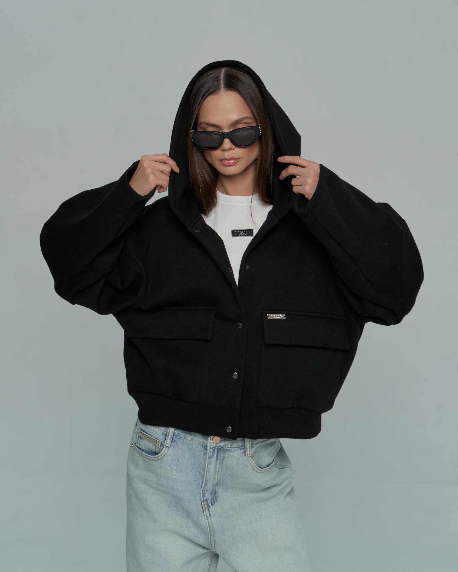 Бомбер черный 26