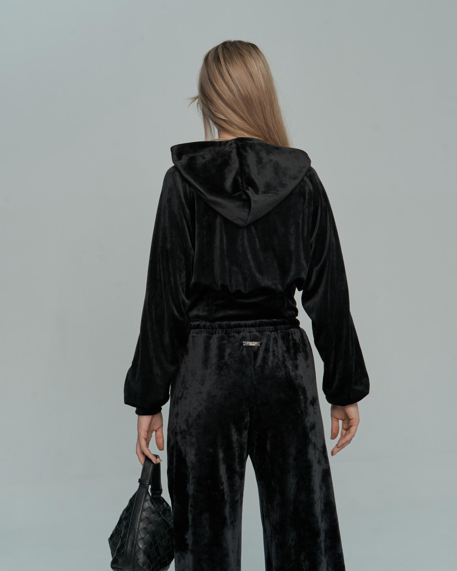 Худи корсет велюр Black